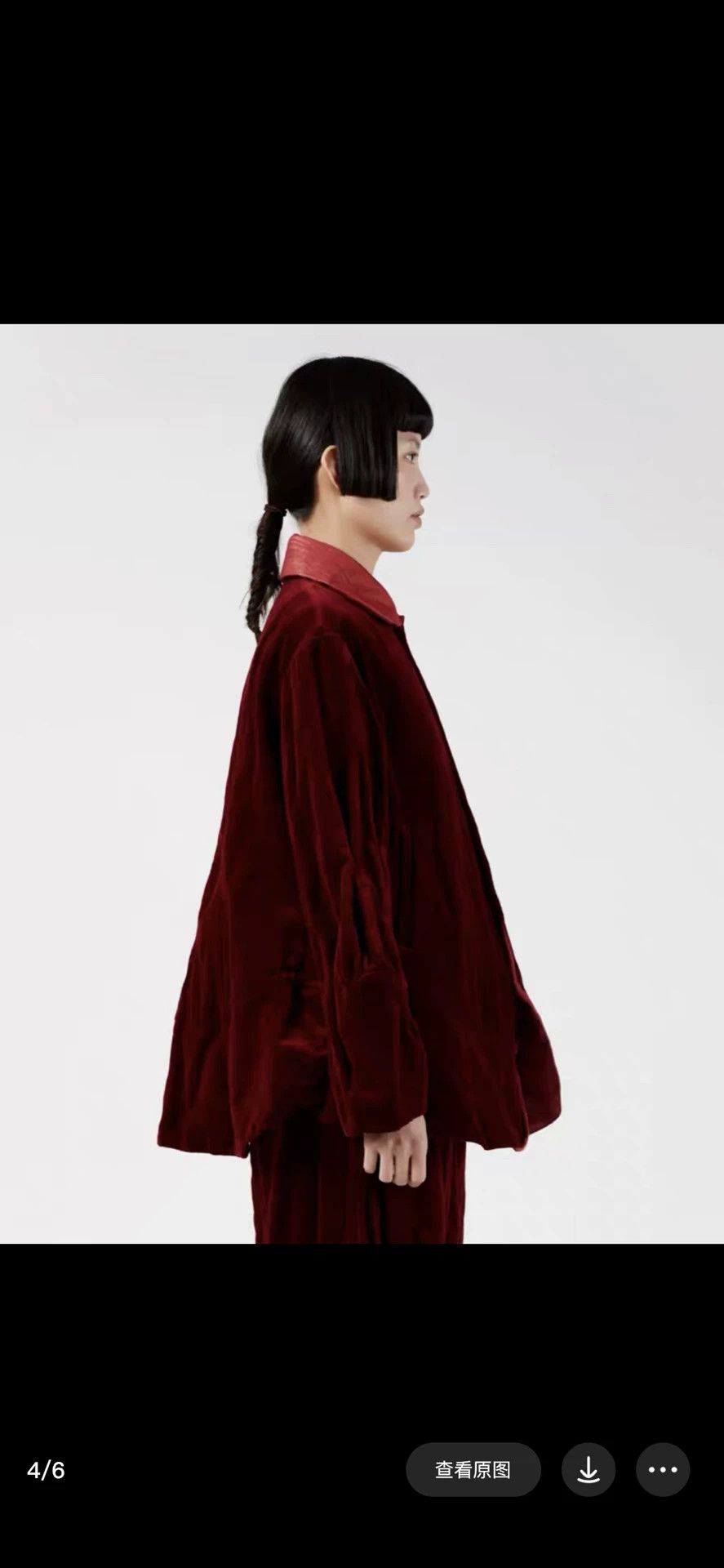Renli Su Renlisu Red Velvet Double-Layer Vest Coat Size M / US 6-8 / IT 42-44 - 7 Thumbnail