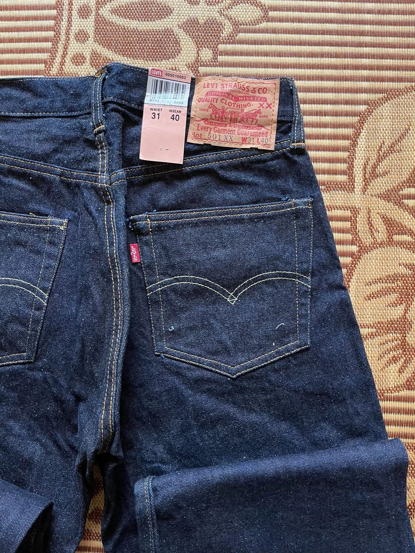 Levi's Vintage Clothing Levi's 501xx 1955 Raw Denim Jeans Size US 30 / EU 46 - 5 Thumbnail