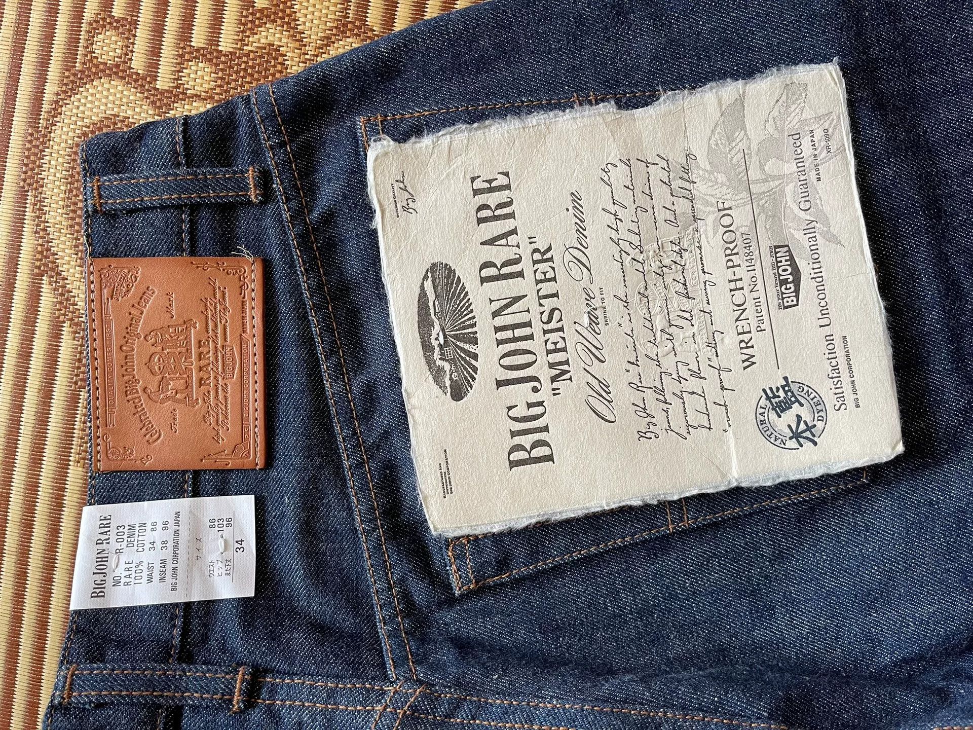 Big John Big John R-003 Original Indigo Jeans Size US 30 / EU 46 - 4 Thumbnail