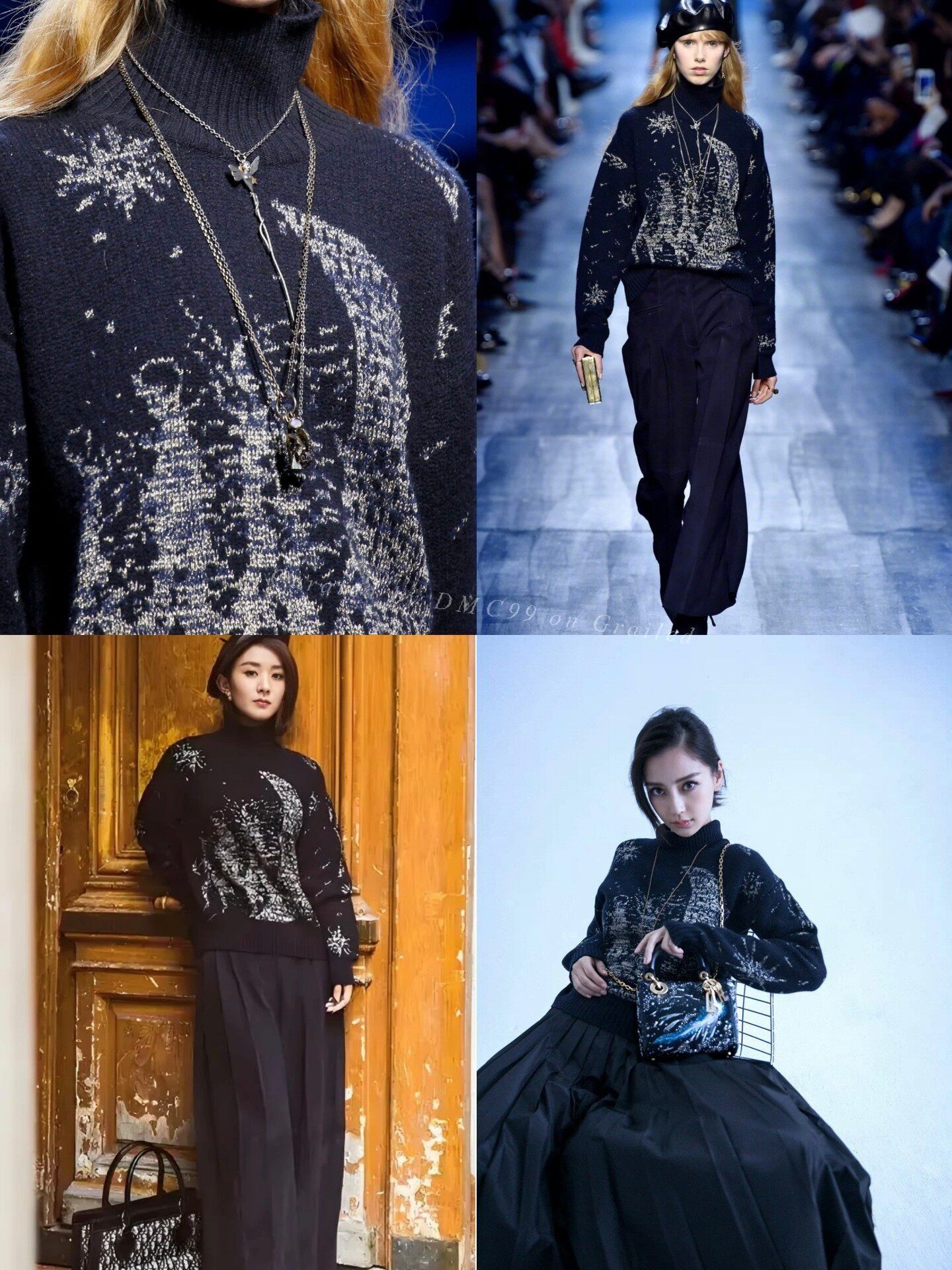 Dior Dior 2017 Runway Starry Cashmere Sweater Size S / US 4 / IT 40 - 2 Thumbnail