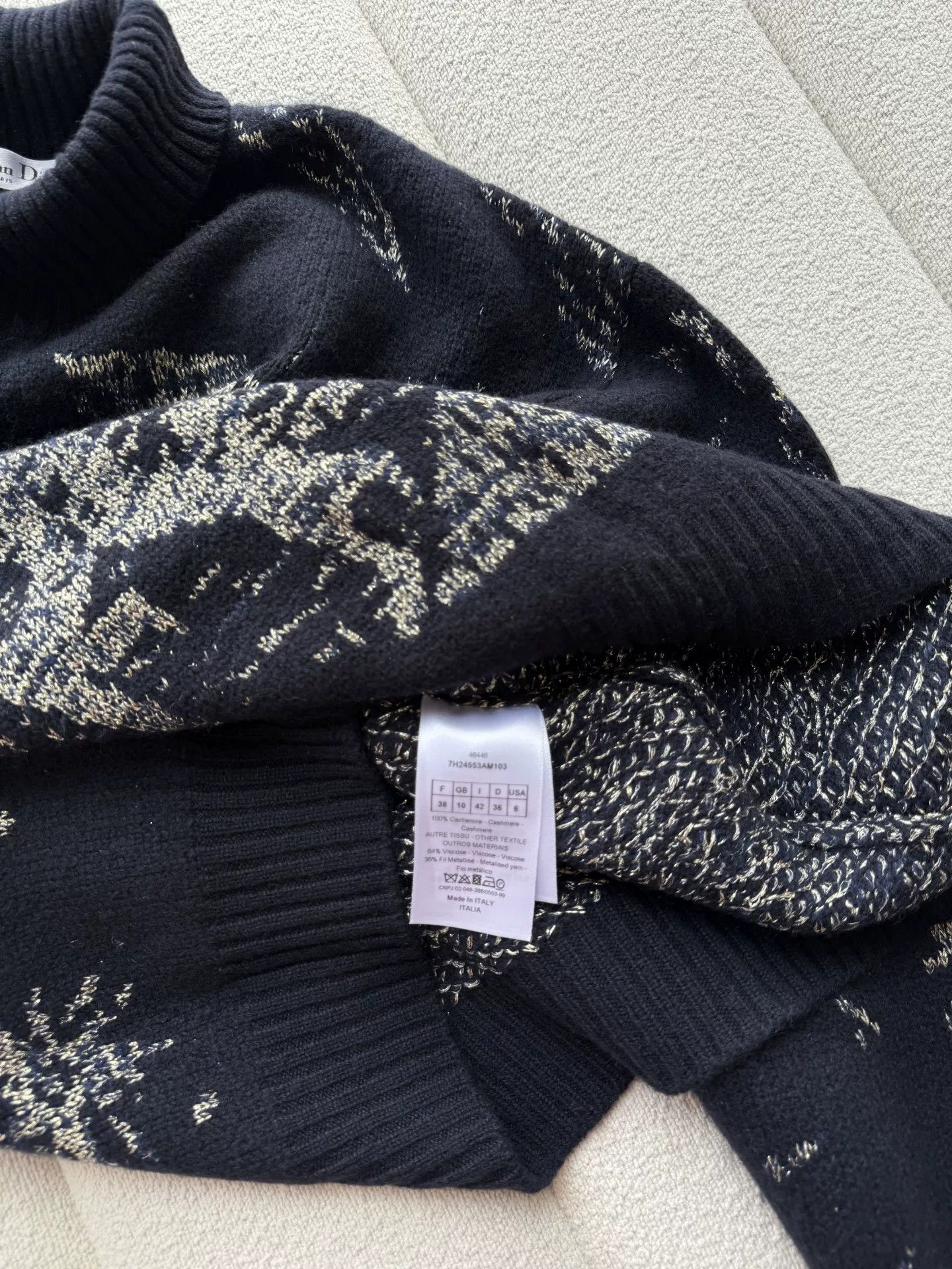 Dior Dior 2017 Runway Starry Cashmere Sweater Size S / US 4 / IT 40 - 8 Thumbnail