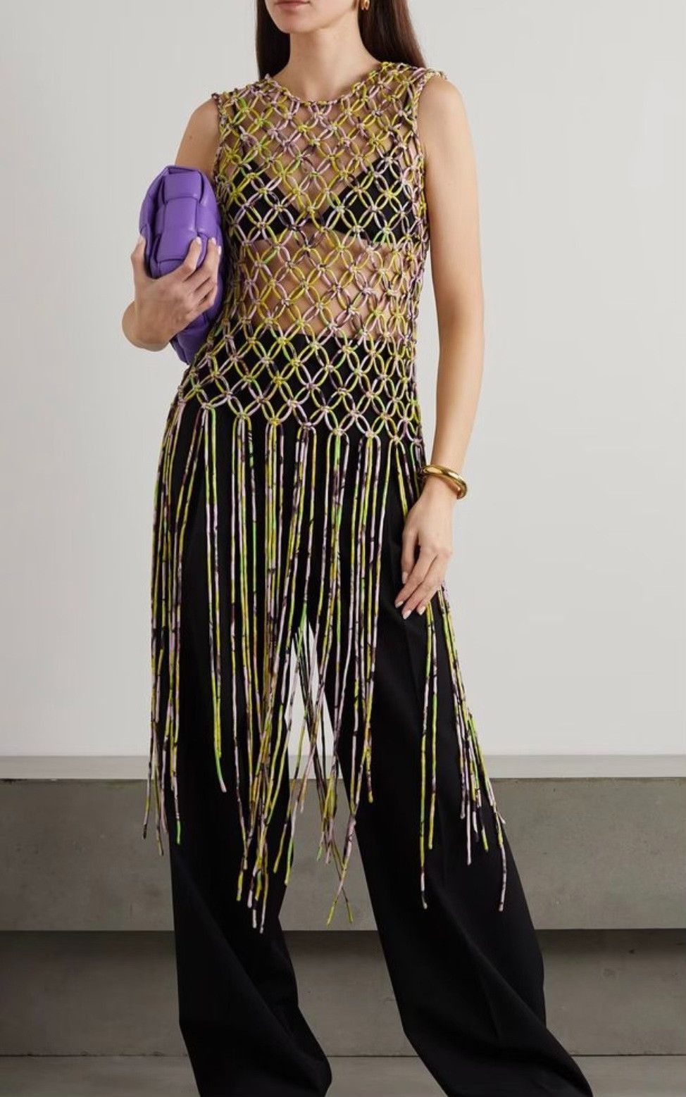 Dries Van Noten Dries Van Noten Women's Woven Tassel Top Size M / US 6-8 / IT 42-44 - 4 Thumbnail
