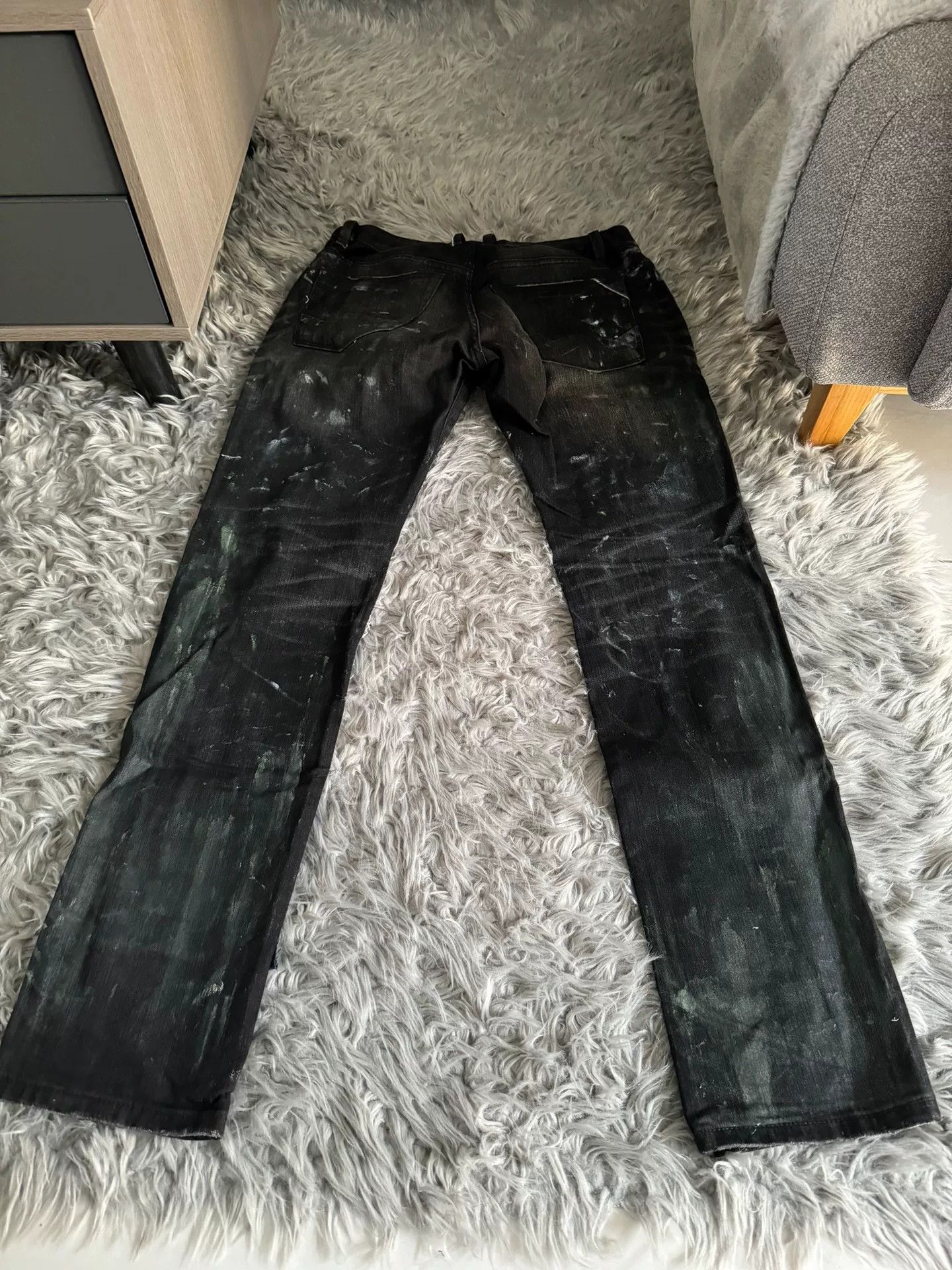 Vintage Remake Boro Ink Splatter Jeans Size US 30 / EU 46 - 2 Thumbnail