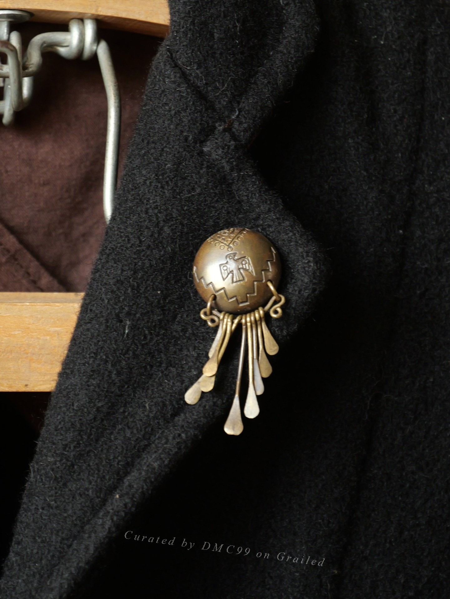 Kapital Kapital Black Wool Blazer with Brass Badge Size M / US 6-8 / IT 42-44 - 3 Thumbnail