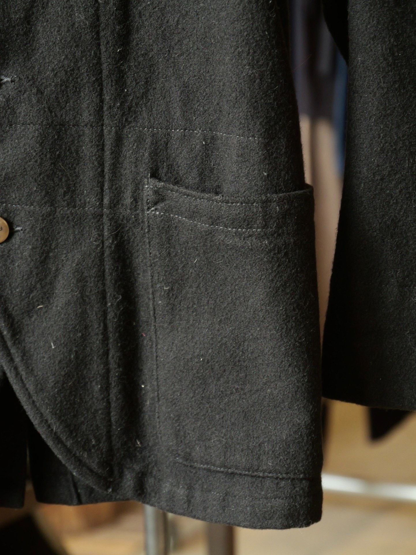 Kapital Kapital Black Wool Blazer with Brass Badge Size M / US 6-8 / IT 42-44 - 4 Thumbnail