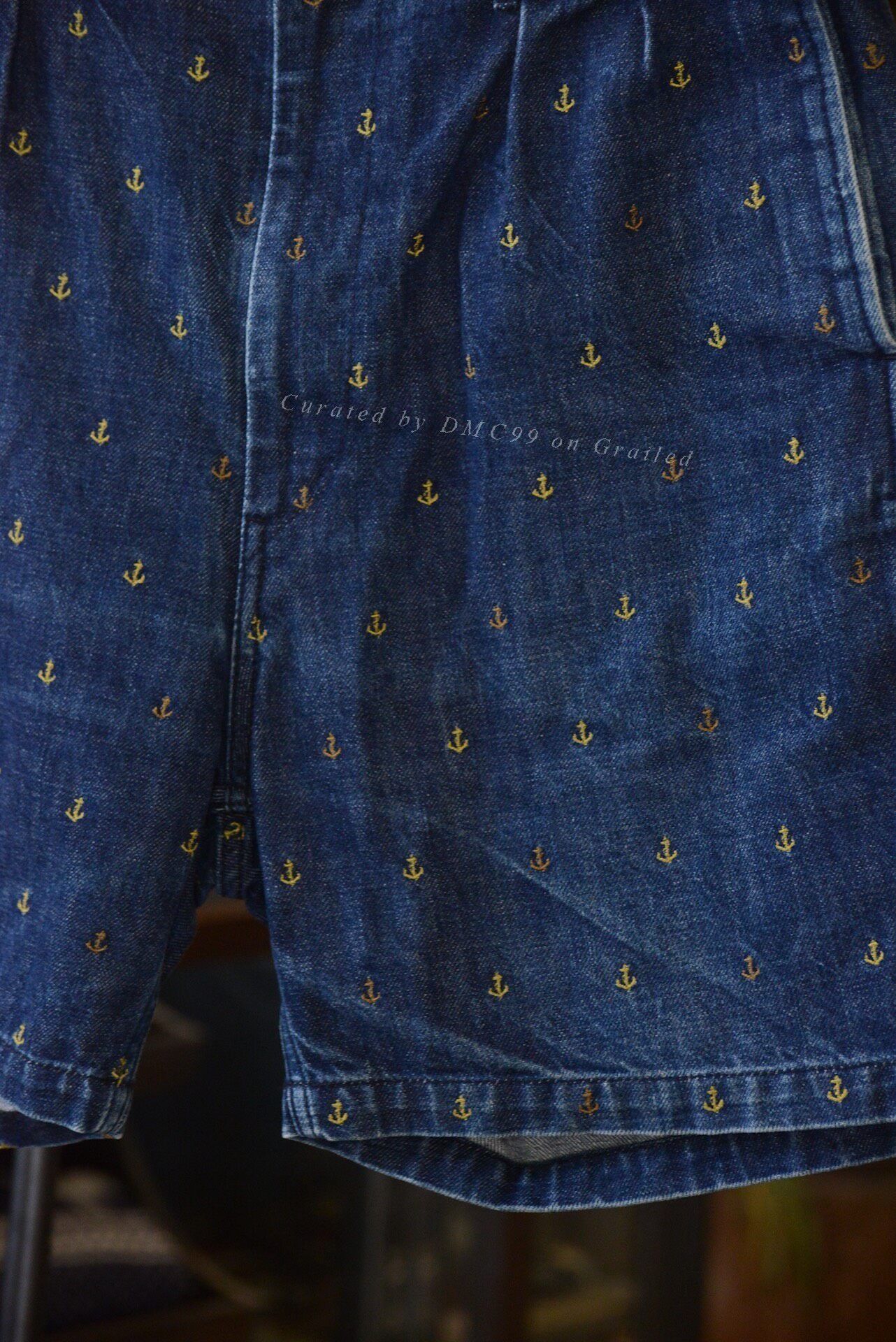 Kapital Kapital Embroidered Anchor Denim Shorts Size US 30 / EU 46 - 5 Thumbnail