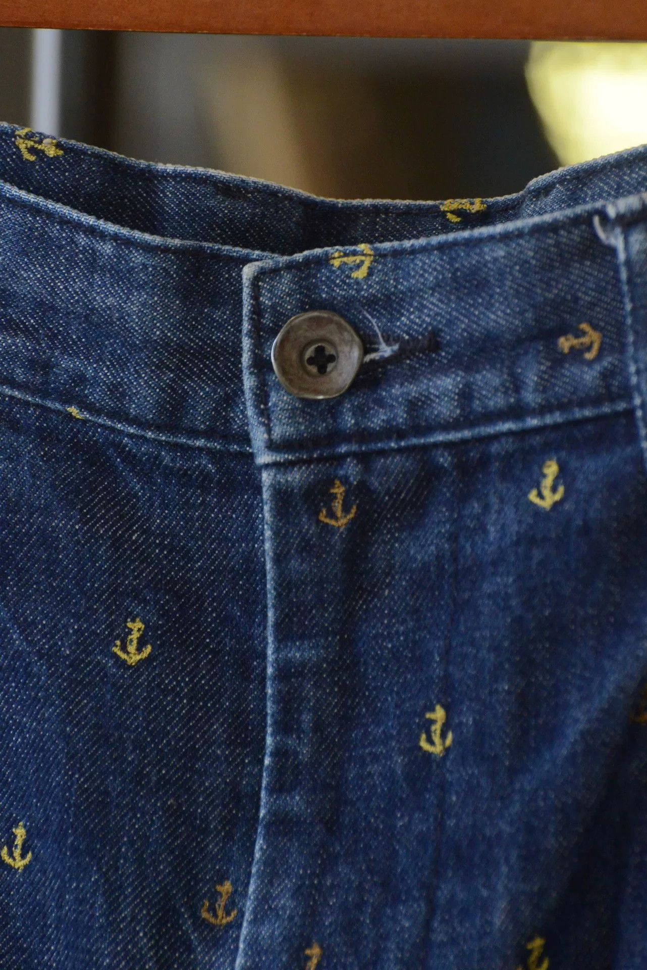 Kapital Kapital Embroidered Anchor Denim Shorts Size US 30 / EU 46 - 4 Thumbnail