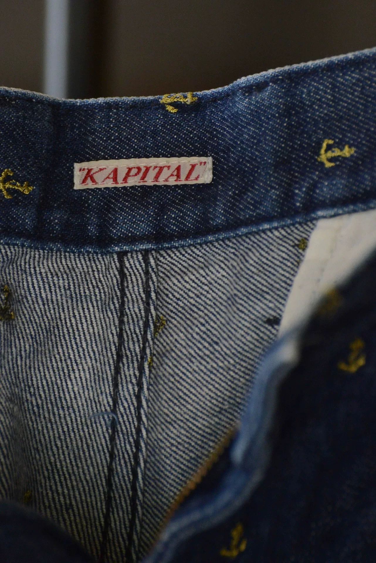 Kapital Kapital Embroidered Anchor Denim Shorts Size US 30 / EU 46 - 9 Thumbnail