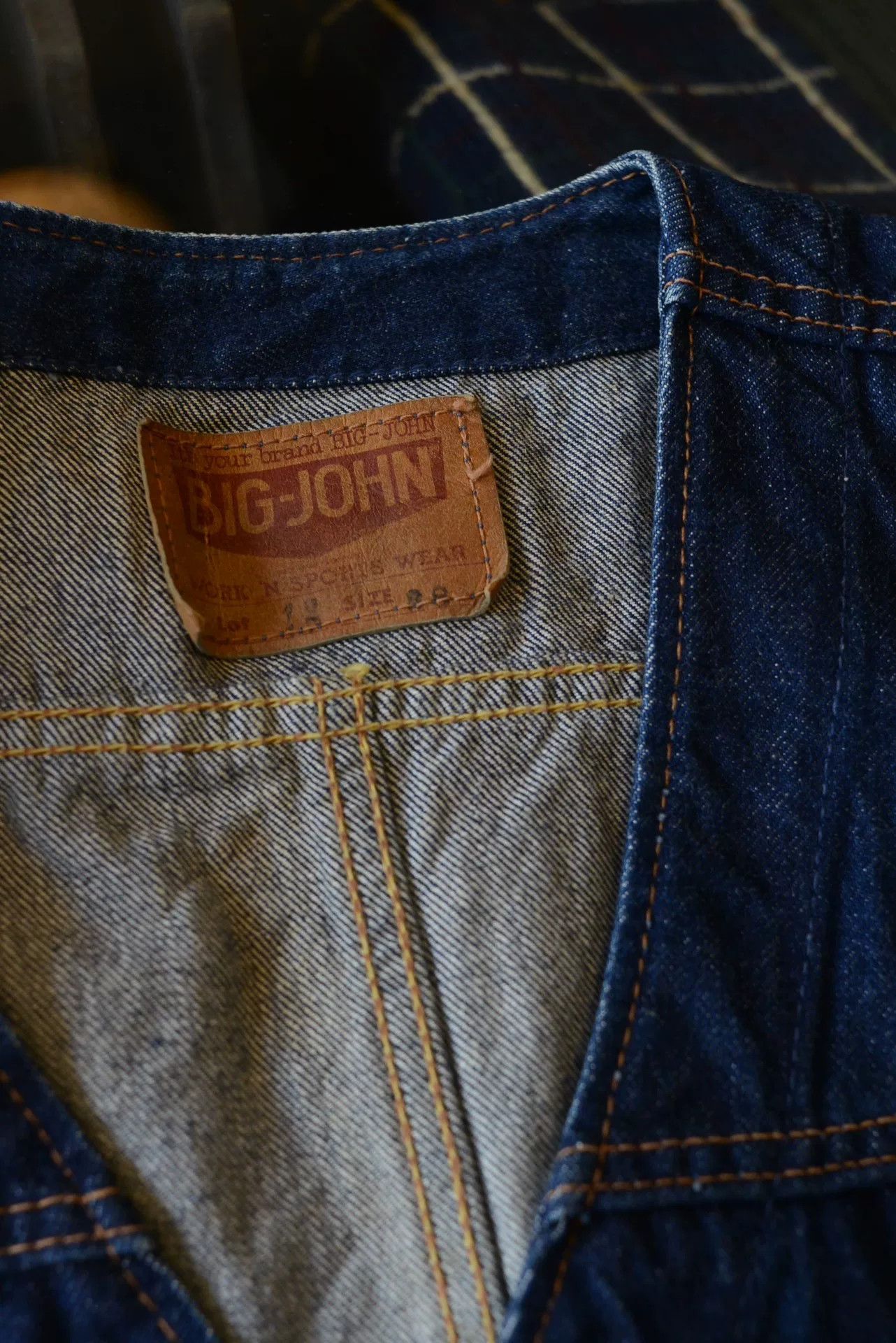 Big John BigJohn 1990s Japanese Denim Vest 28 Size M / US 6-8 / IT 42-44 - 8 Thumbnail