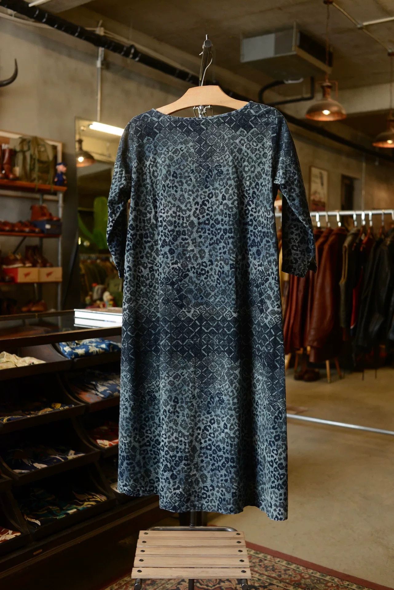 Kapital Kapital Blue Leopard Geometric Corduroy Dress Size M / US 6-8 / IT 42-44 - 6 Thumbnail