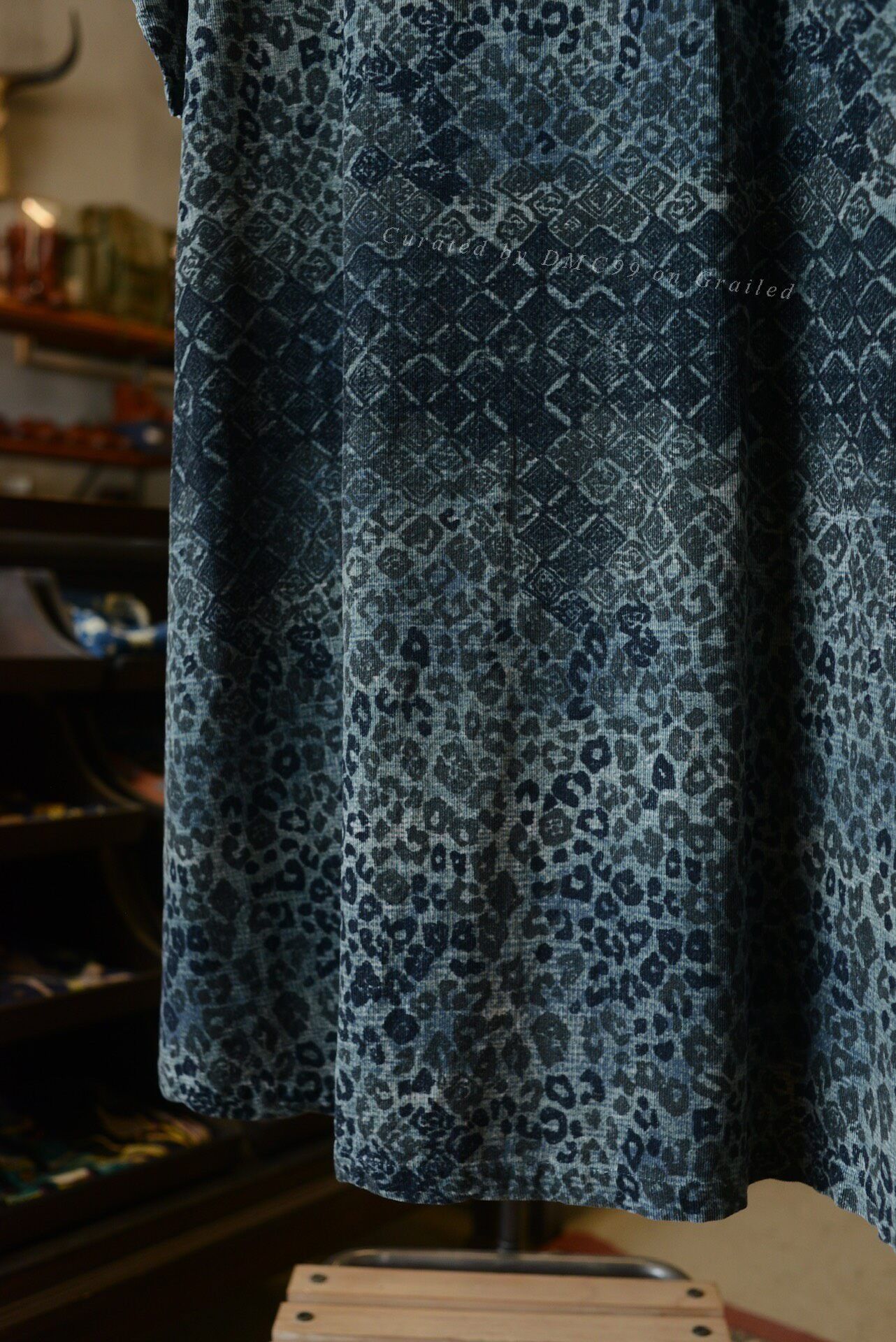 Kapital Kapital Blue Leopard Geometric Corduroy Dress Size M / US 6-8 / IT 42-44 - 7 Thumbnail