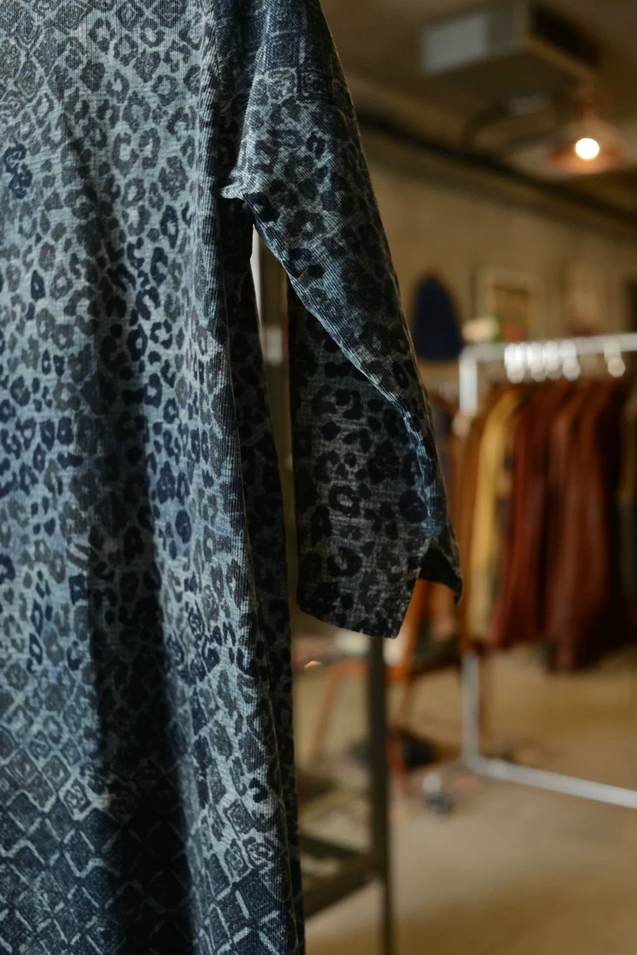 Kapital Kapital Blue Leopard Geometric Corduroy Dress Size M / US 6-8 / IT 42-44 - 8 Thumbnail