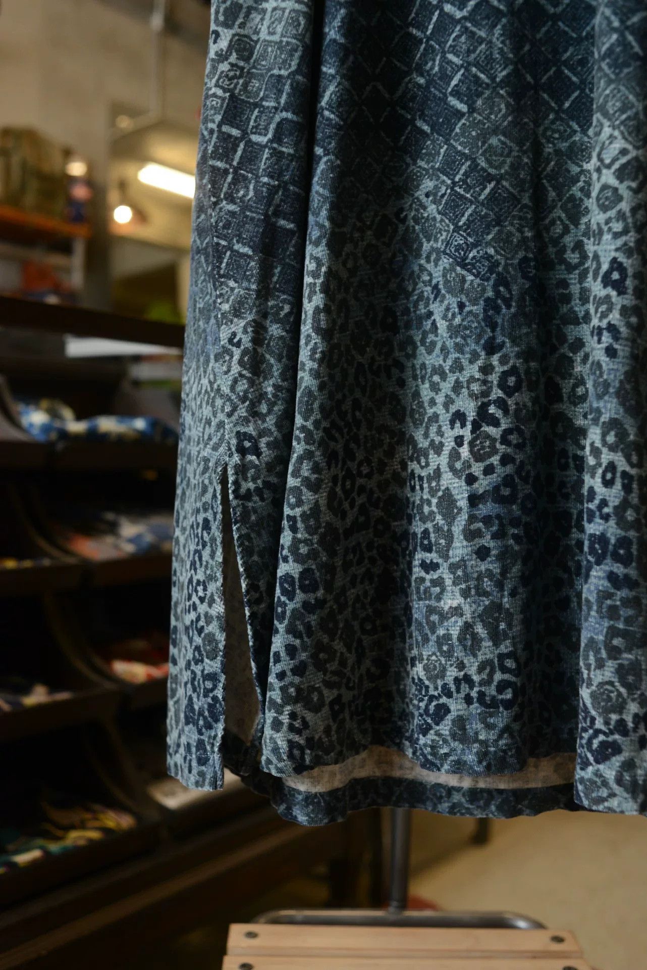 Kapital Kapital Blue Leopard Geometric Corduroy Dress Size M / US 6-8 / IT 42-44 - 4 Thumbnail