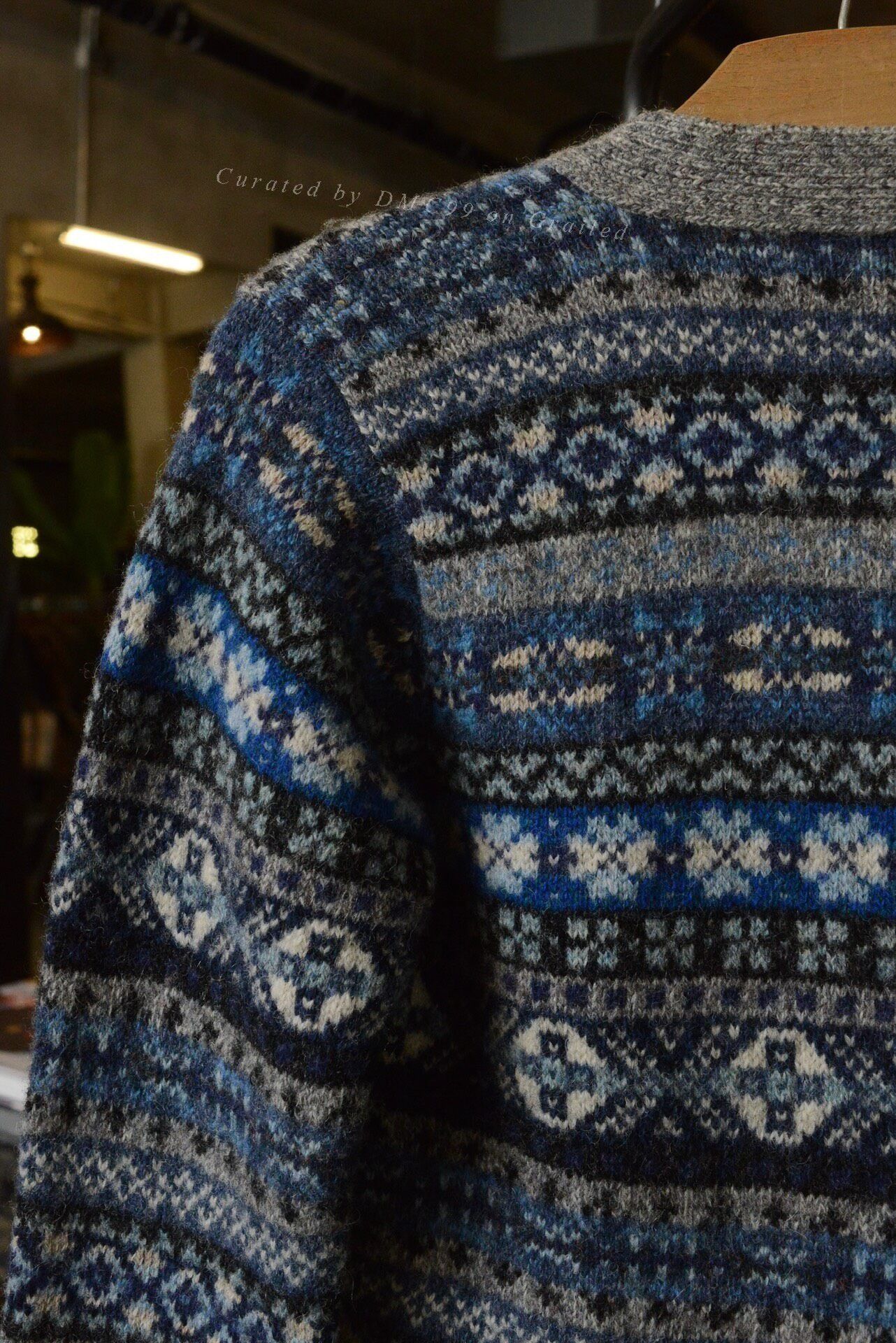 Vintage Vintage 1990s Jamieson's Shetland Wool Cardigan Size M / US 6-8 / IT 42-44 - 6 Thumbnail