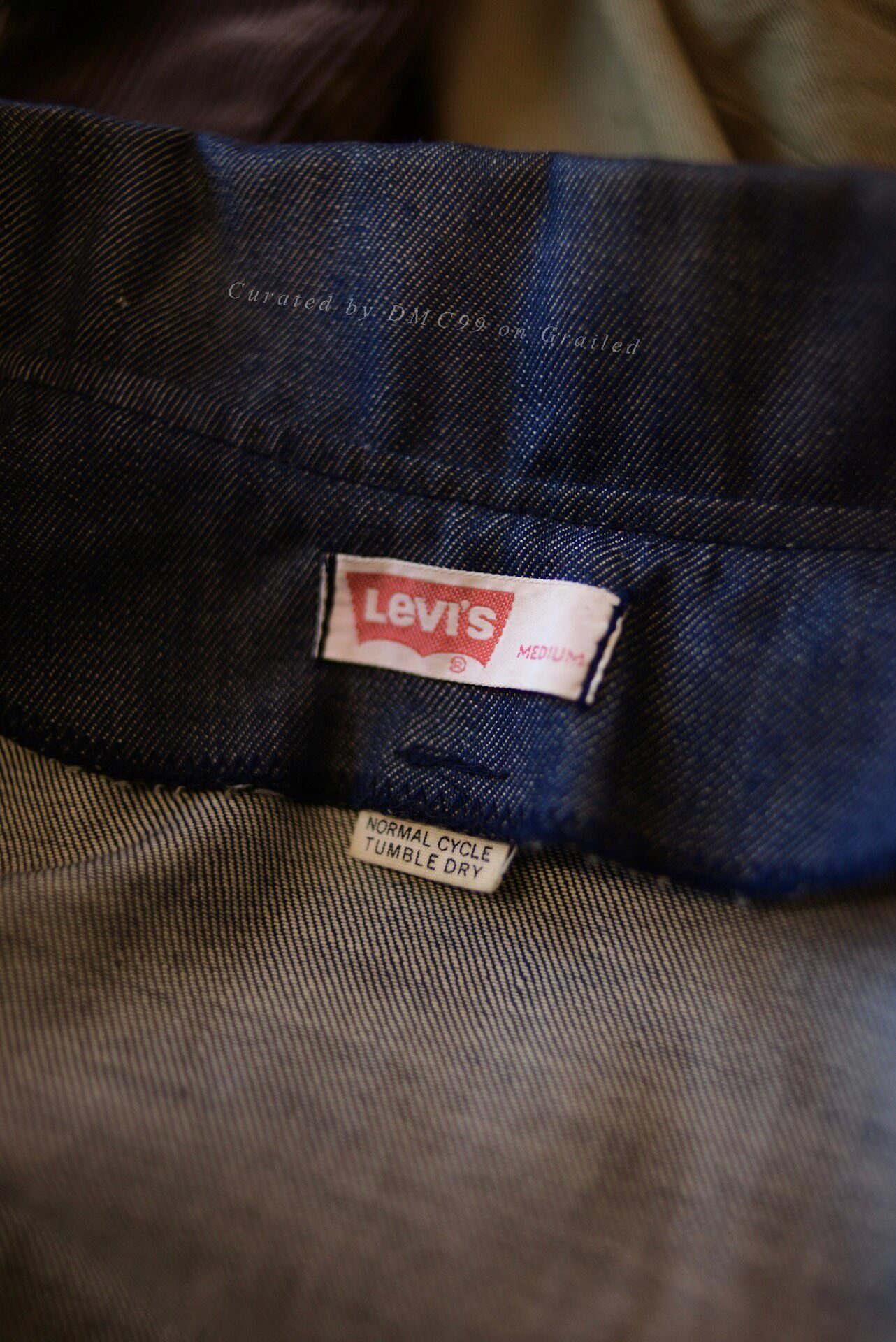 Vintage 1970s Levis Waist-Cinched Denim Jacket Size M / US 6-8 / IT 42-44 - 7 Thumbnail