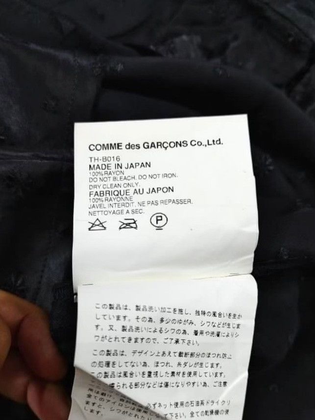 Comme des Garcons Tricot Comme des Garçons Black Embroidered Top Size M / US 6-8 / IT 42-44 - 9 Thumbnail