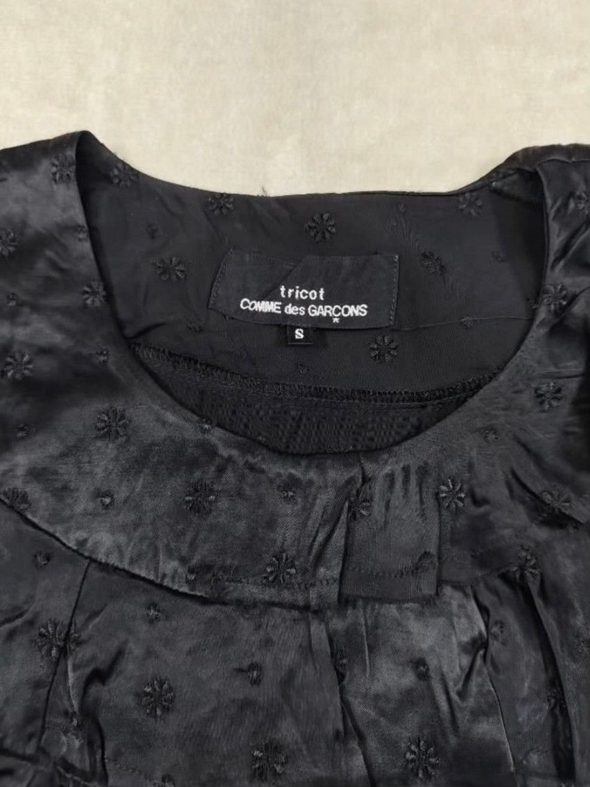 Comme des Garcons Tricot Comme des Garçons Black Embroidered Top Size M / US 6-8 / IT 42-44 - 7 Thumbnail