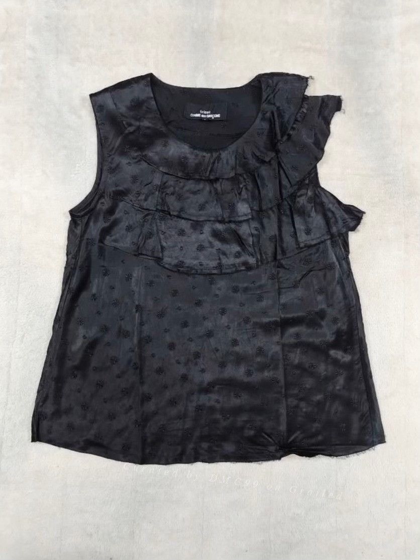 Comme des Garcons Tricot Comme des Garçons Black Embroidered Top Size M / US 6-8 / IT 42-44 - 5 Thumbnail