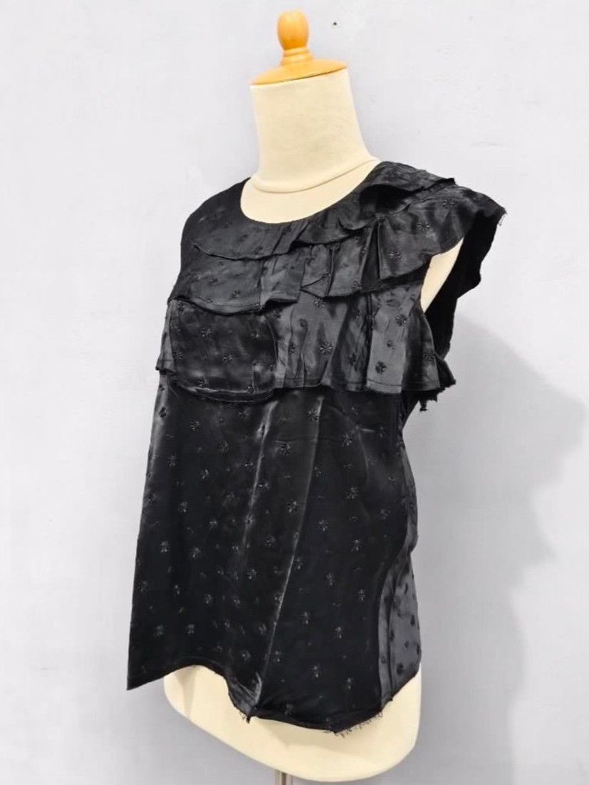 Comme des Garcons Tricot Comme des Garçons Black Embroidered Top Size M / US 6-8 / IT 42-44 - 3 Thumbnail