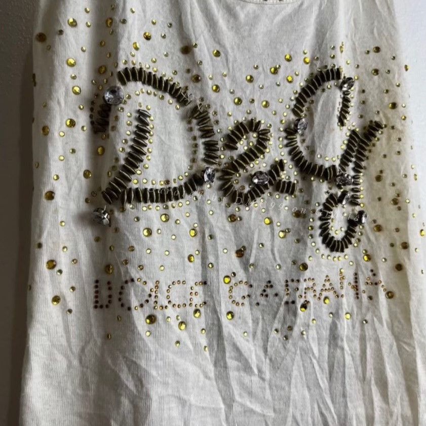 Dolce & Gabbana Dolce & Gabbana Sequin Logo Camisole Size M / US 6-8 / IT 42-44 - 2 Thumbnail