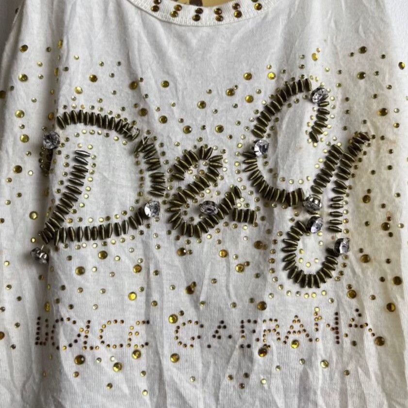 Dolce & Gabbana Dolce & Gabbana Sequin Logo Camisole Size M / US 6-8 / IT 42-44 - 3 Thumbnail