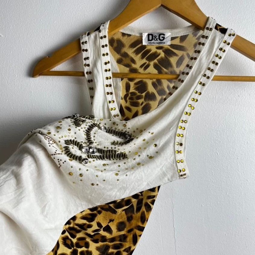 Dolce & Gabbana Dolce & Gabbana Sequin Logo Camisole Size M / US 6-8 / IT 42-44 - 5 Thumbnail