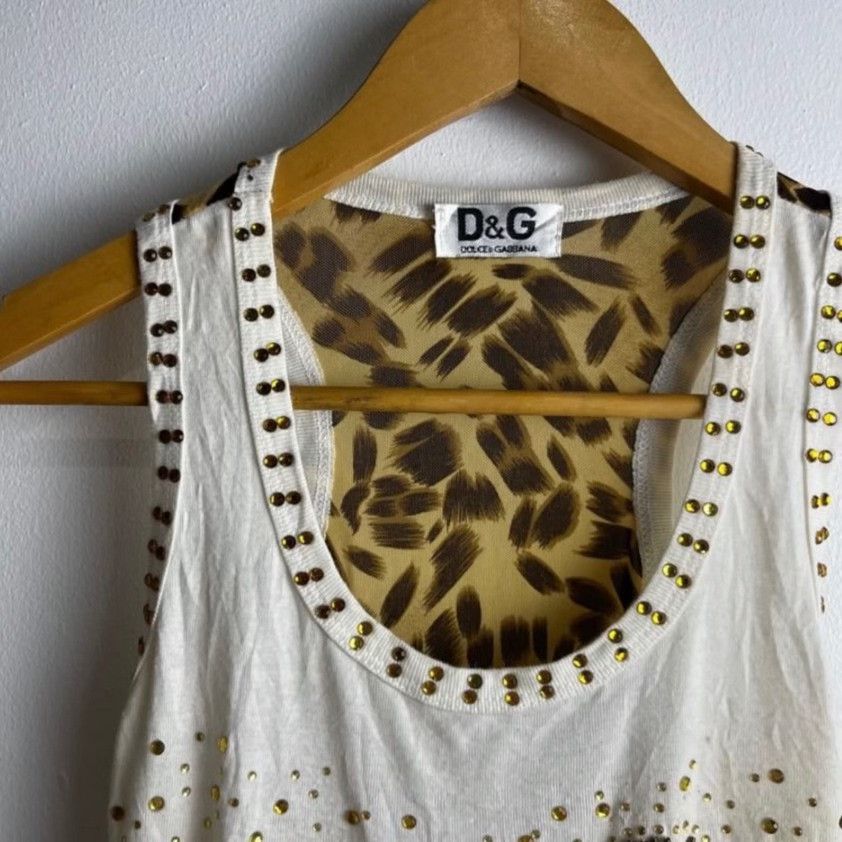 Dolce & Gabbana Dolce & Gabbana Sequin Logo Camisole Size M / US 6-8 / IT 42-44 - 4 Thumbnail