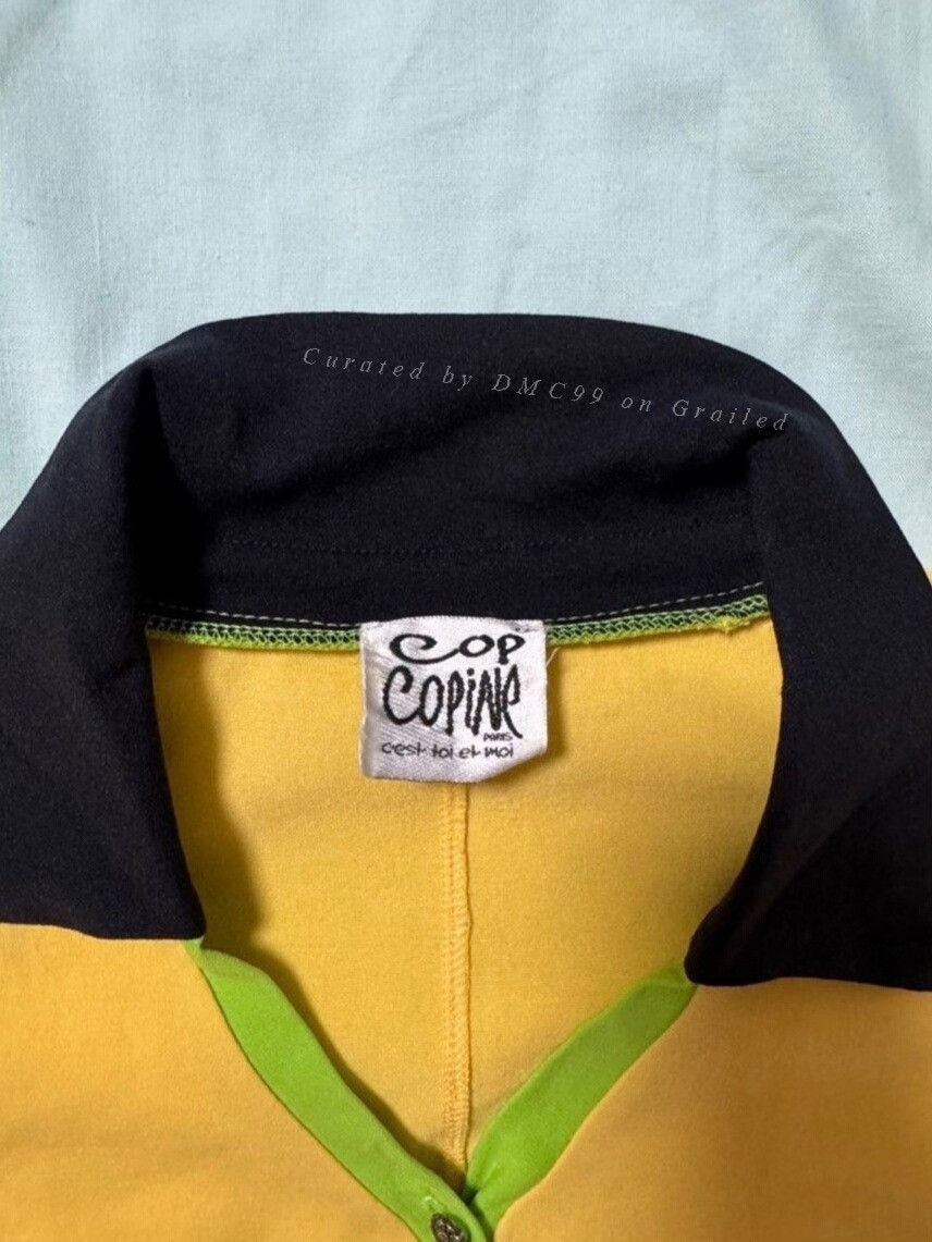 Cop Copine Cop Copine Short-Sleeve Yellow-Green Polo Size M / US 6-8 / IT 42-44 - 2 Thumbnail