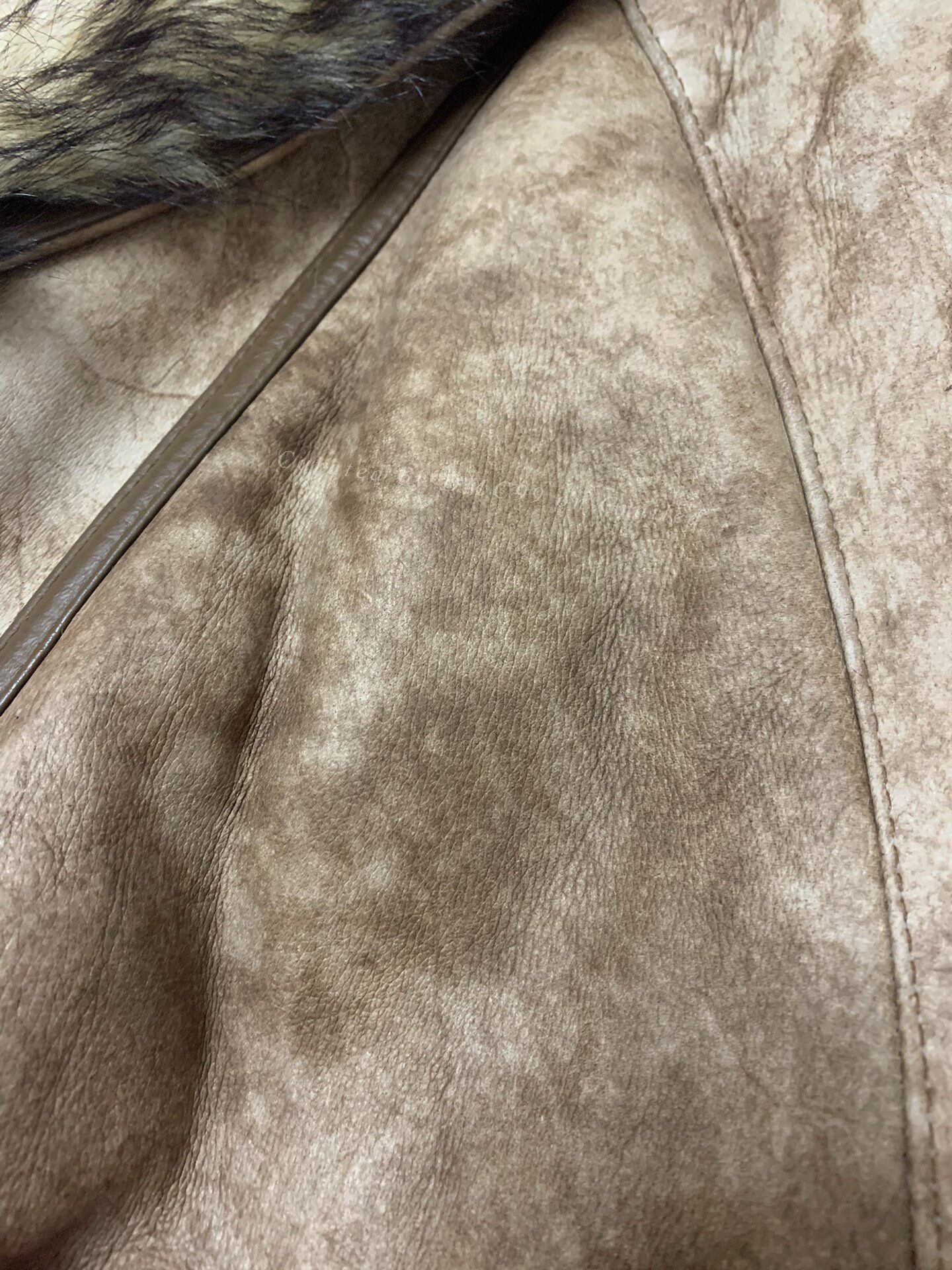 Vintage Warm Fur-Lined Leather Jacket Size M / US 6-8 / IT 42-44 - 6 Thumbnail