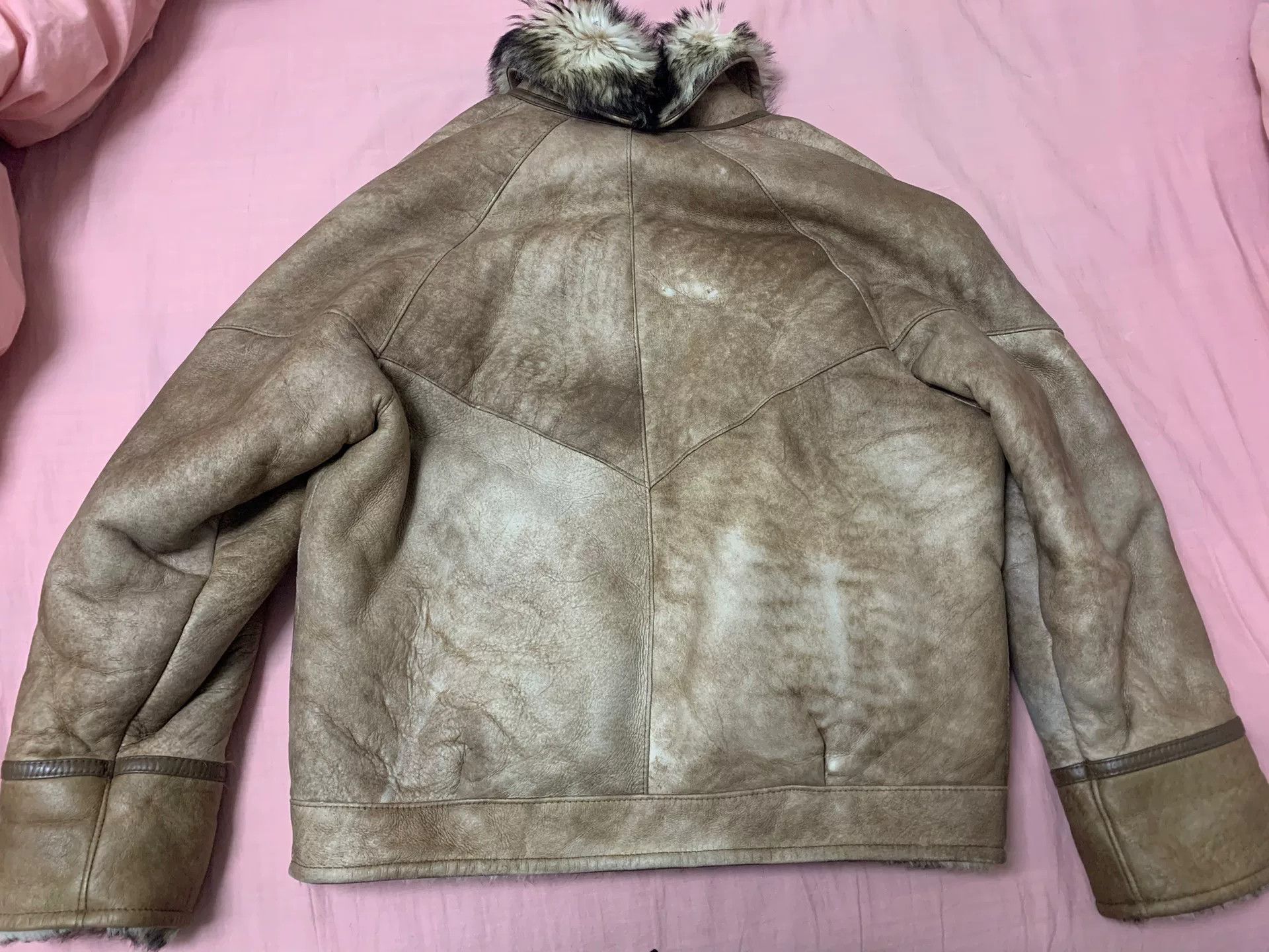 Vintage Warm Fur-Lined Leather Jacket Size M / US 6-8 / IT 42-44 - 7 Thumbnail