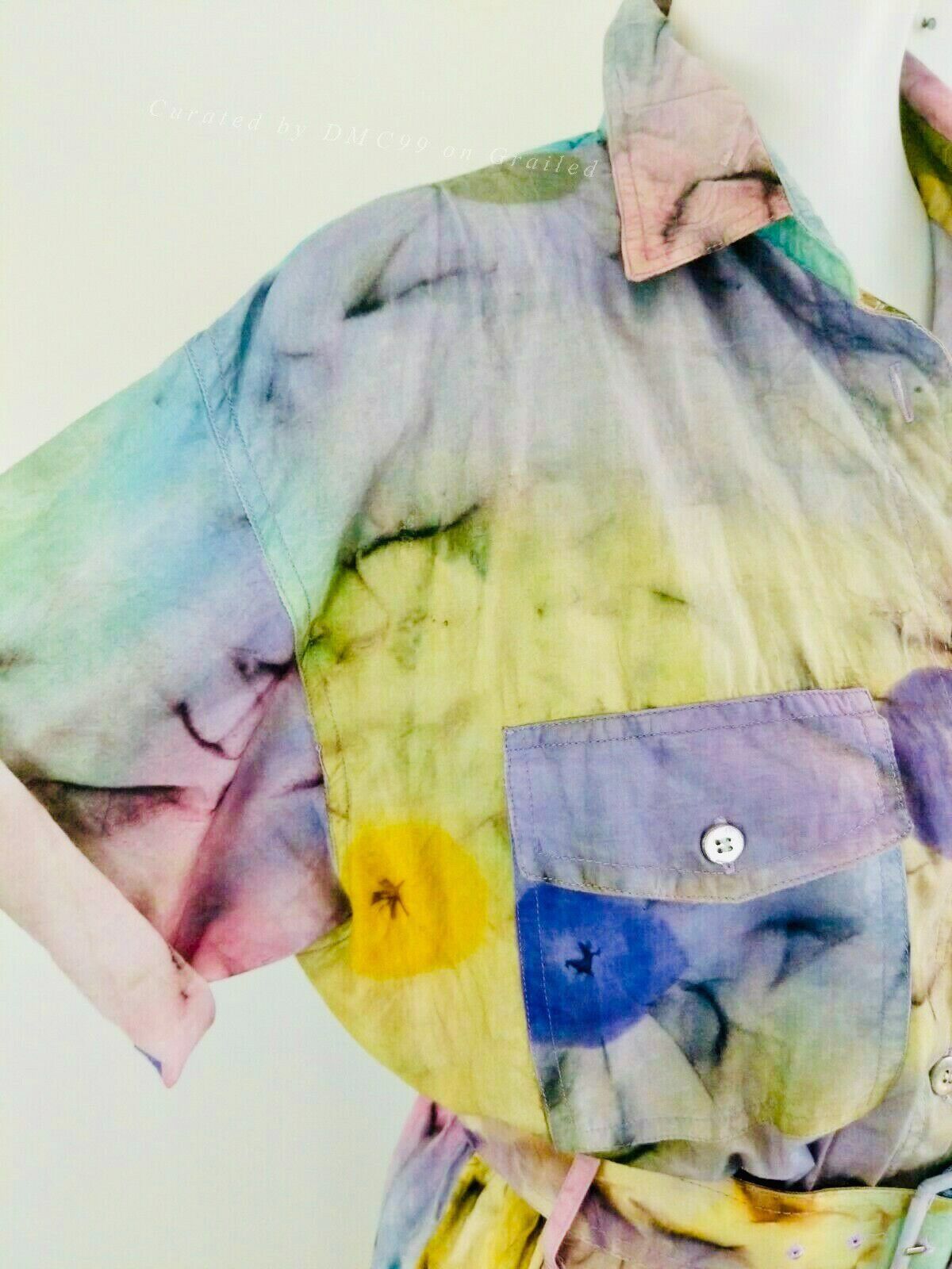 Vintage Vintage Tie-Dye Shirt Dress Size M / US 6-8 / IT 42-44 - 8 Thumbnail