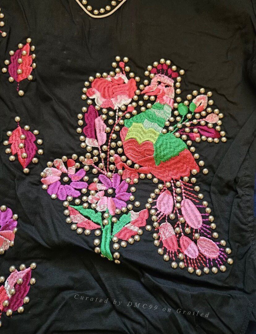 Antik Denim Antik Denim Vintage Flower Embroidery Western Shirt Size M / US 6-8 / IT 42-44 - 8 Thumbnail