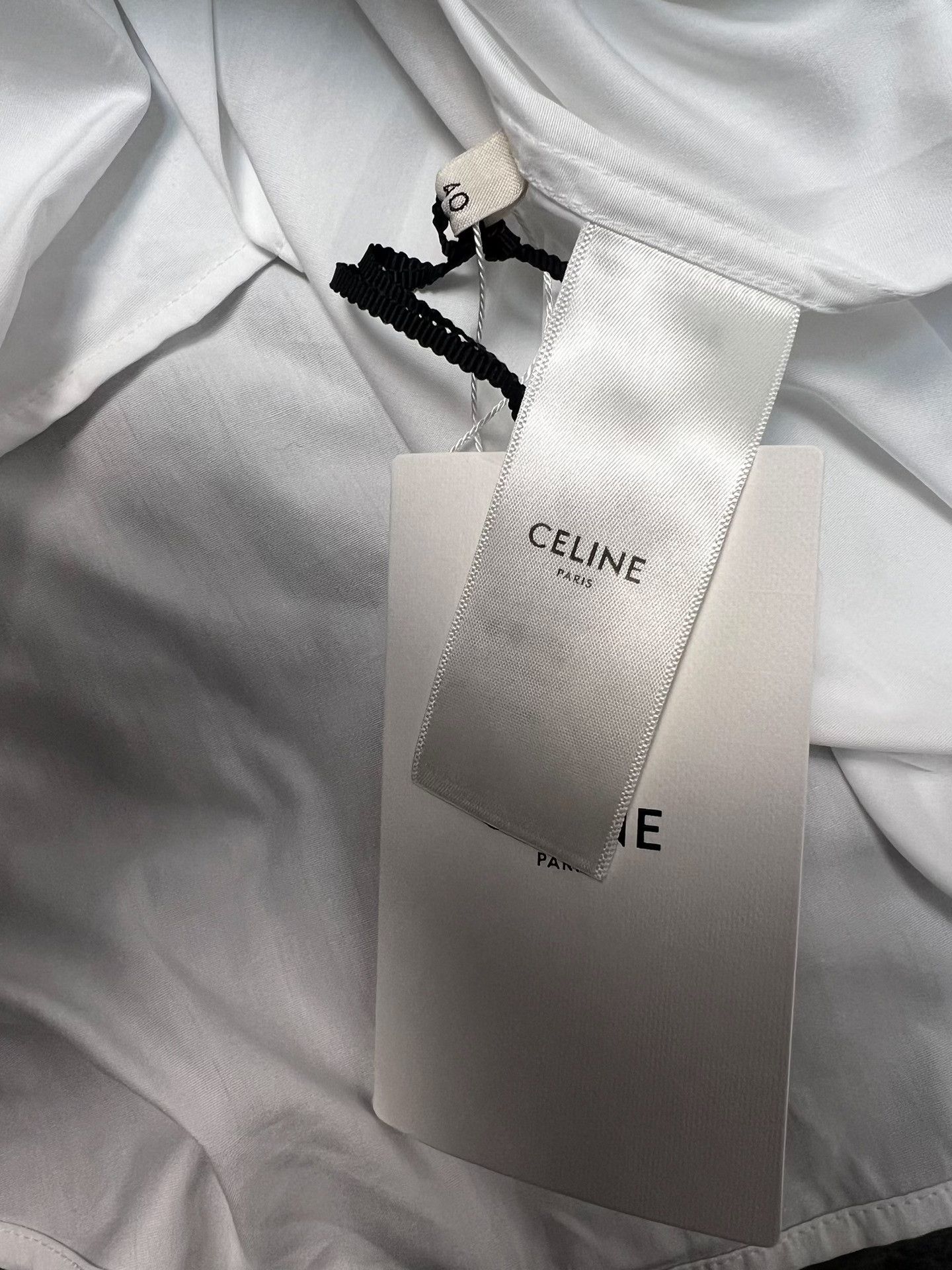 Celine Celine 21FW Runway White Lotus Collar Shirt Size S / US 4 / IT 40 - 5 Thumbnail