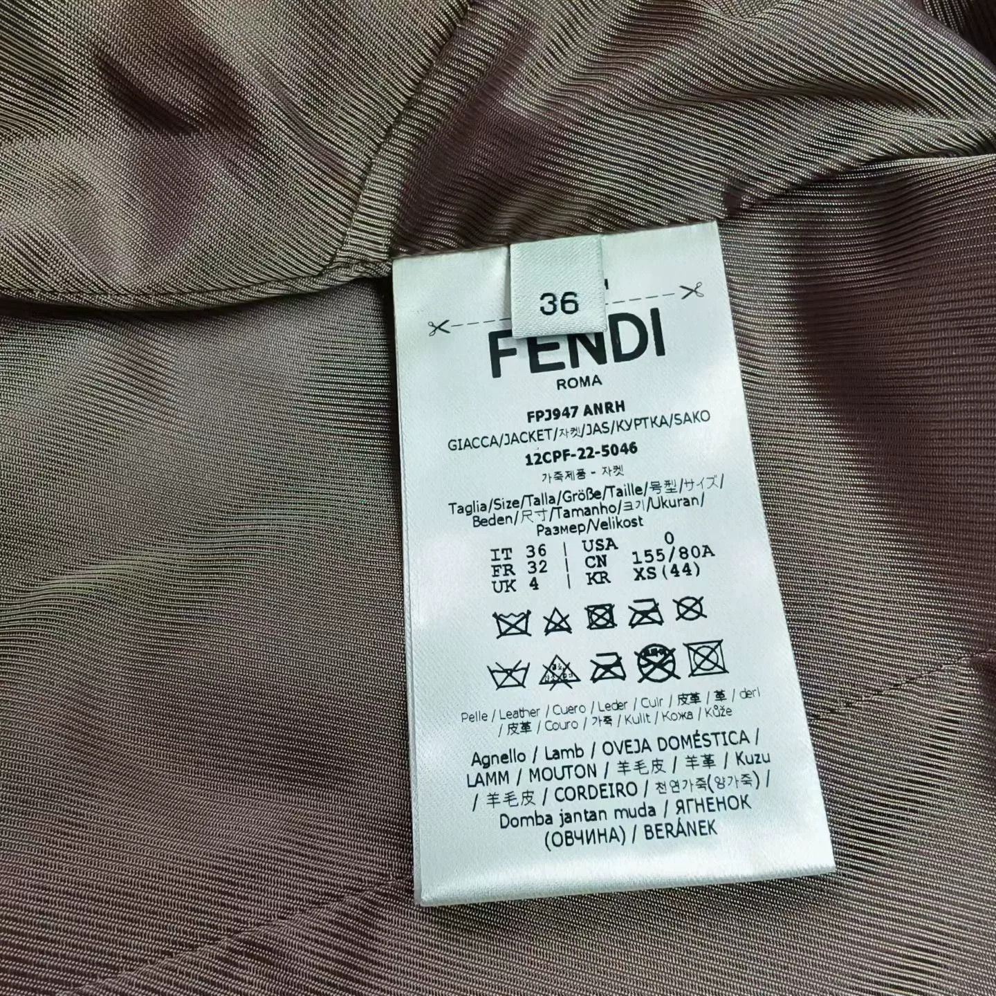 Fendi FENDI Brown Double Ribbons Cropped Jacket Size XS / US 0-2 / IT 36-38 - 5 Thumbnail