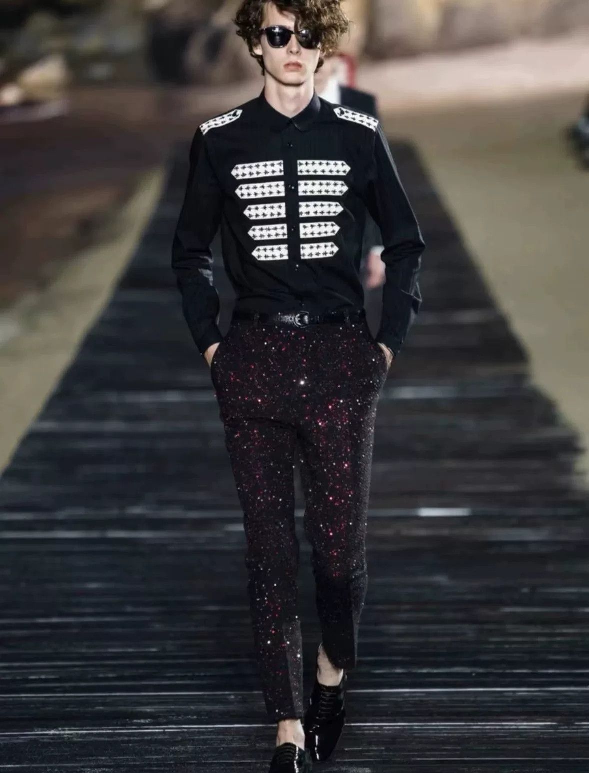 Saint Laurent Paris Saint Laurent Court Style Black Shirt Size US M / EU 48-50 / 2 - 6 Thumbnail