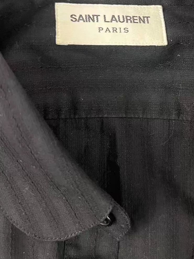 Saint Laurent Paris Saint Laurent Court Style Black Shirt Size US M / EU 48-50 / 2 - 5 Thumbnail