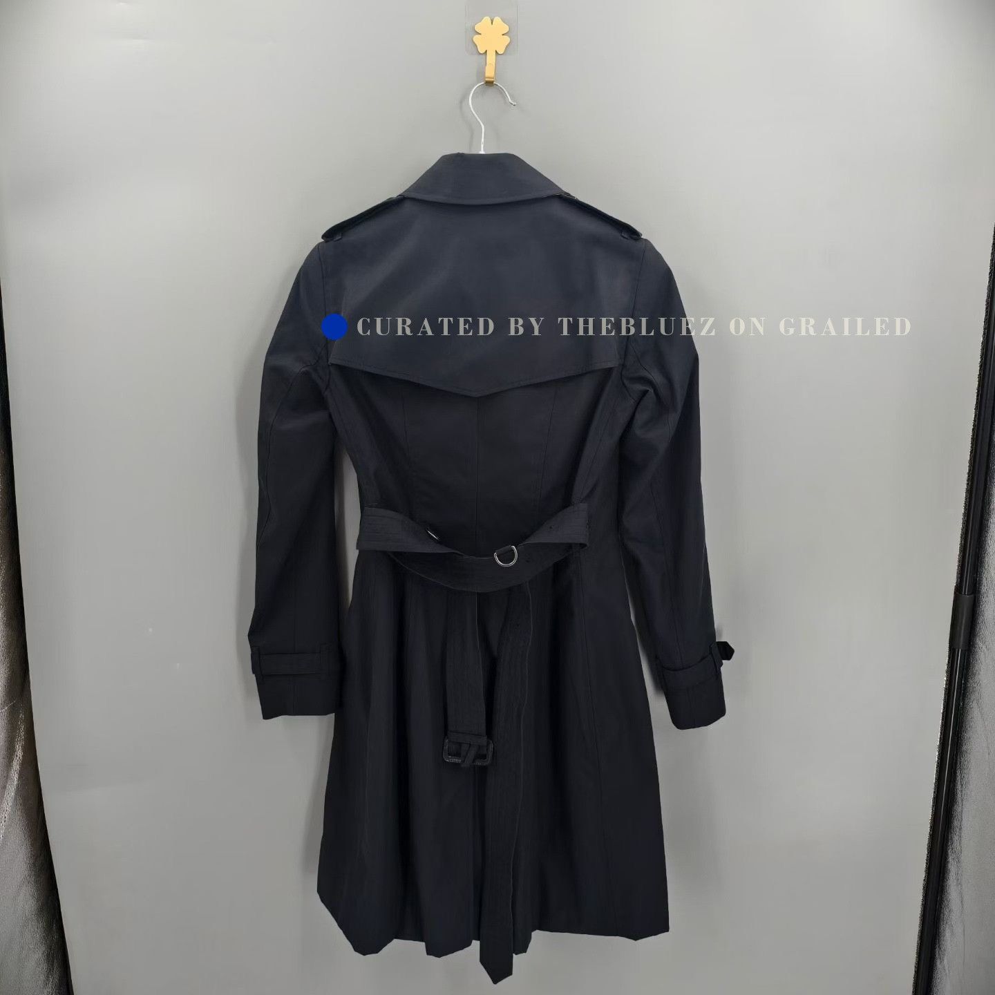 Burberry Burberry Black Classic Double-Breasted Trench Coat Size M / US 6-8 / IT 42-44 - 2 Thumbnail