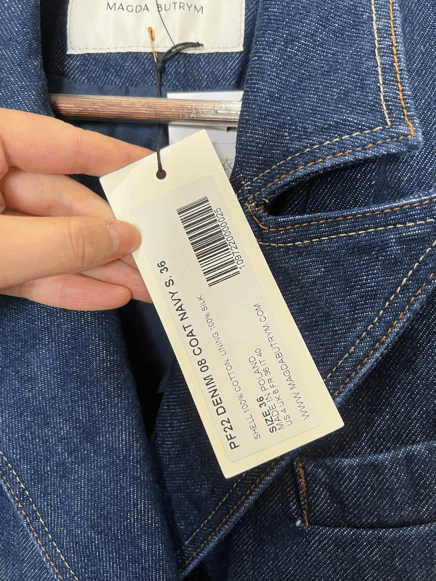 Other Magdabutrym Denim Coat Size XS / US 0-2 / IT 36-38 - 4 Thumbnail
