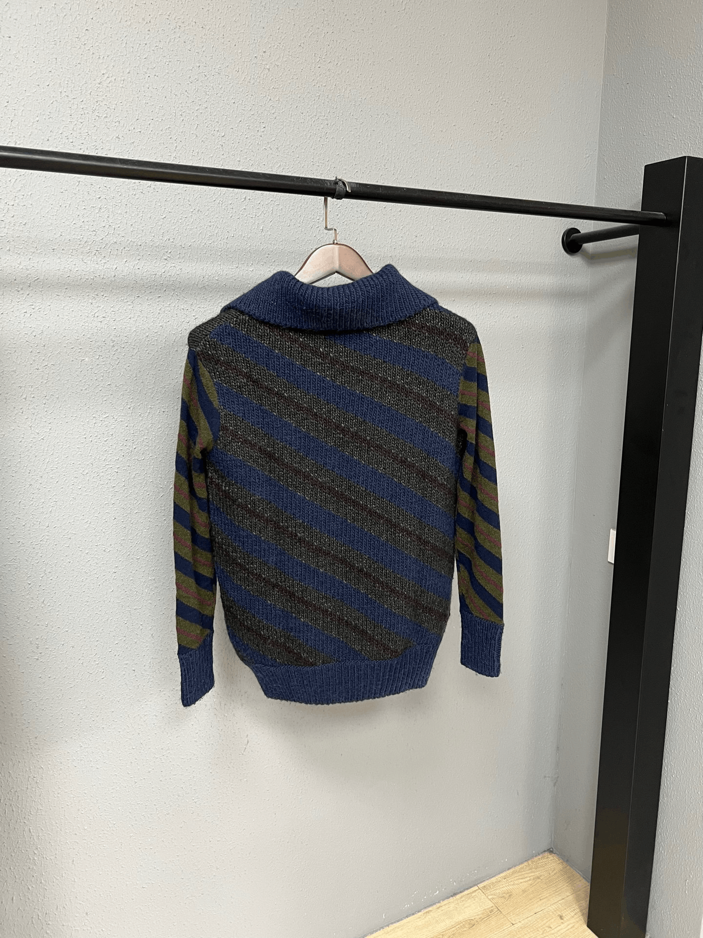 Chanel Chanel Blue-Green Striped Wool Sweater Size XXS / US 00 / IT 34 - 2 Thumbnail