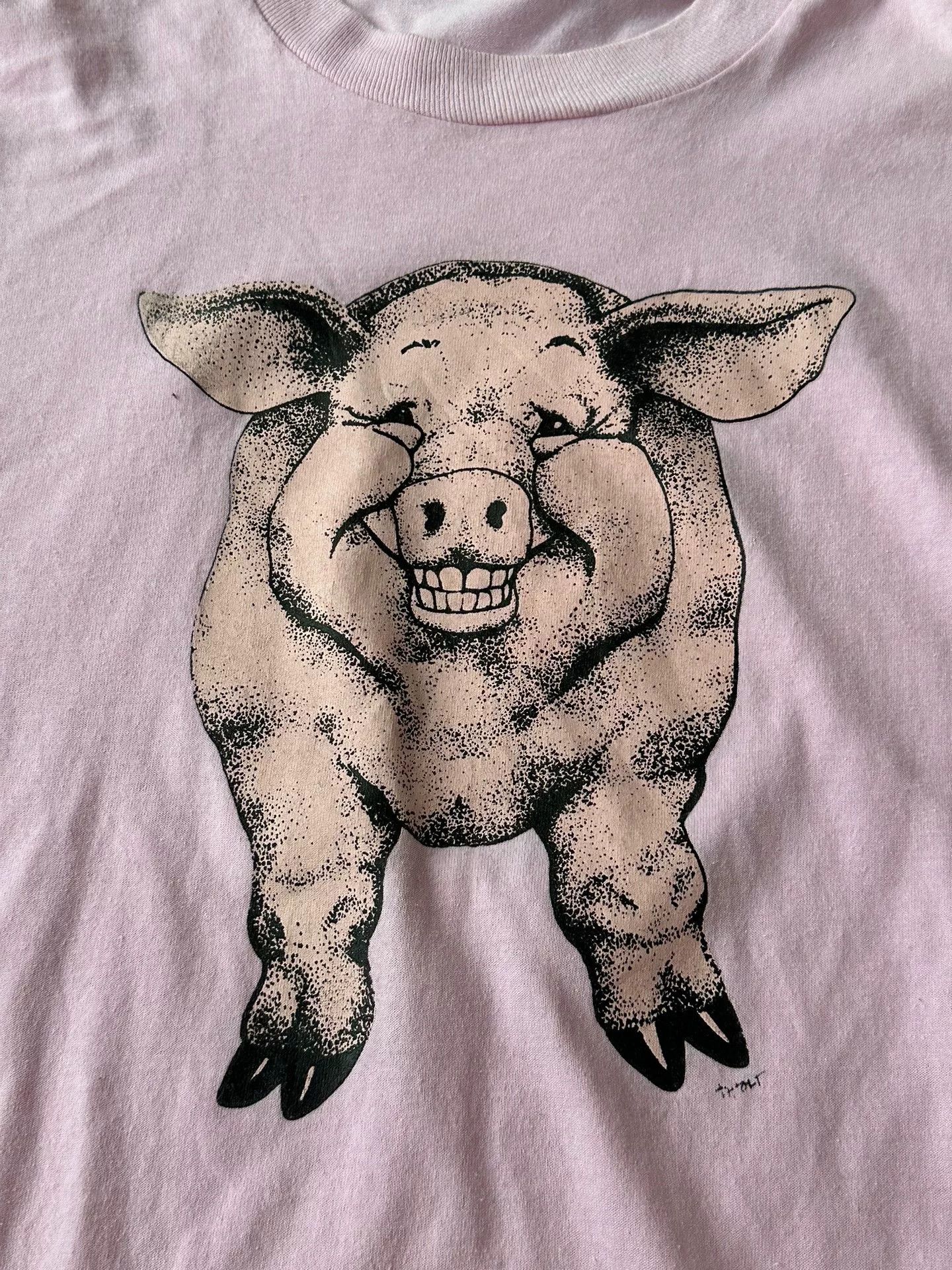 Vintage Vintage 90s Pig Print ERD Tee Size M / US 6-8 / IT 42-44 - 3 Thumbnail