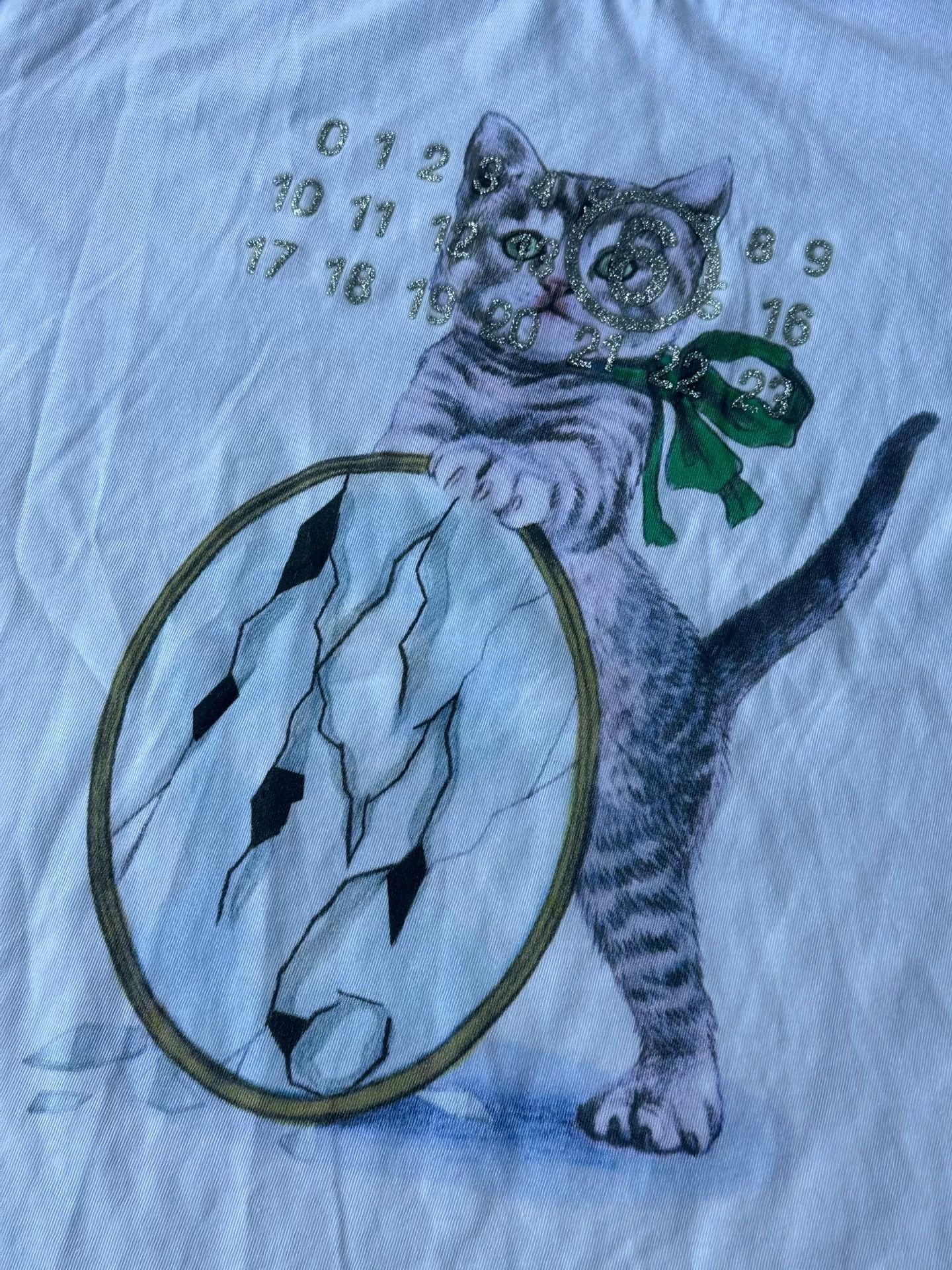 Maison Margiela Maison Margiela 24SS White Cat Print Tee Size M / US 6-8 / IT 42-44 - 2 Thumbnail