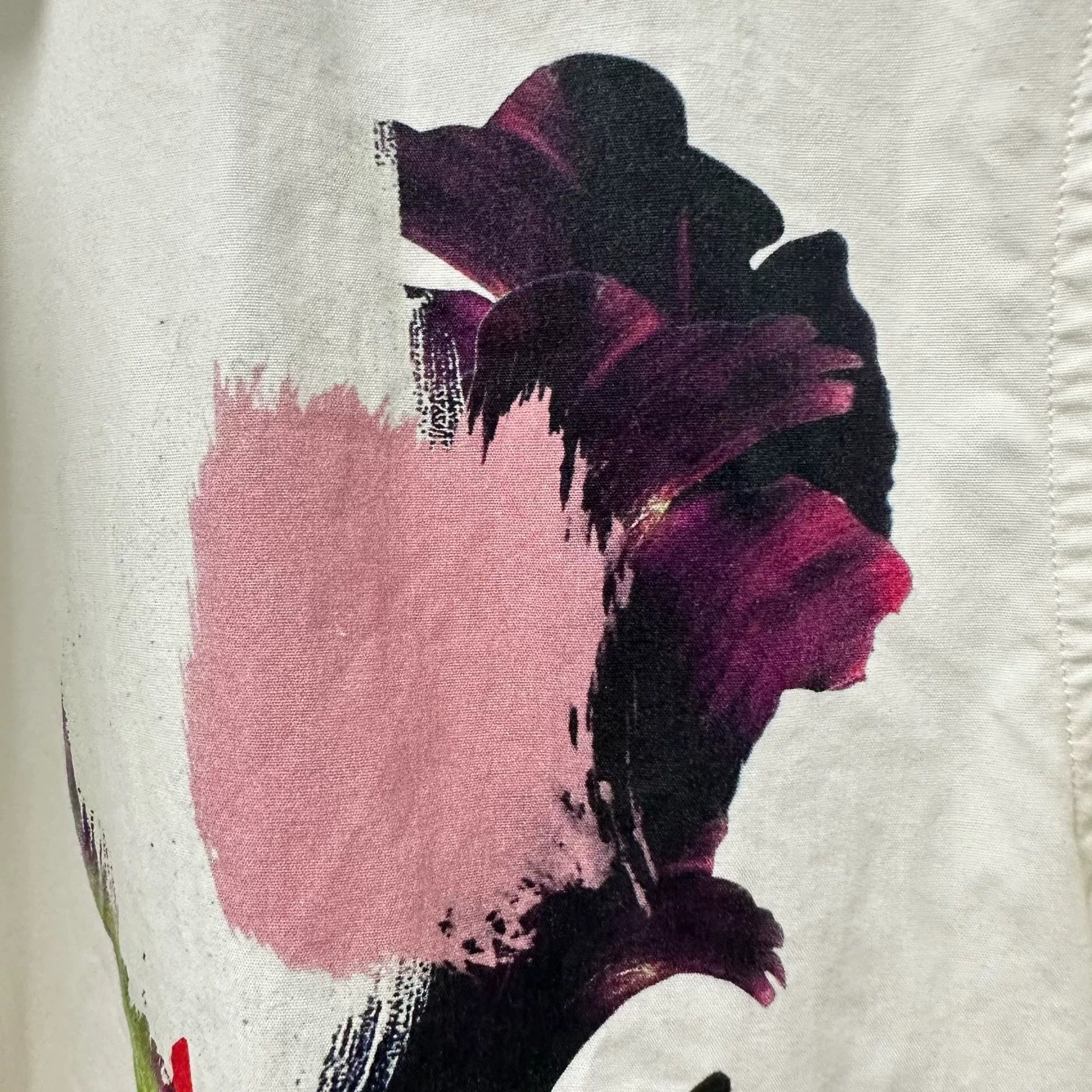 Dior Dior Floral Graffiti Short Sleeve Shirt Size M / US 6-8 / IT 42-44 - 2 Thumbnail