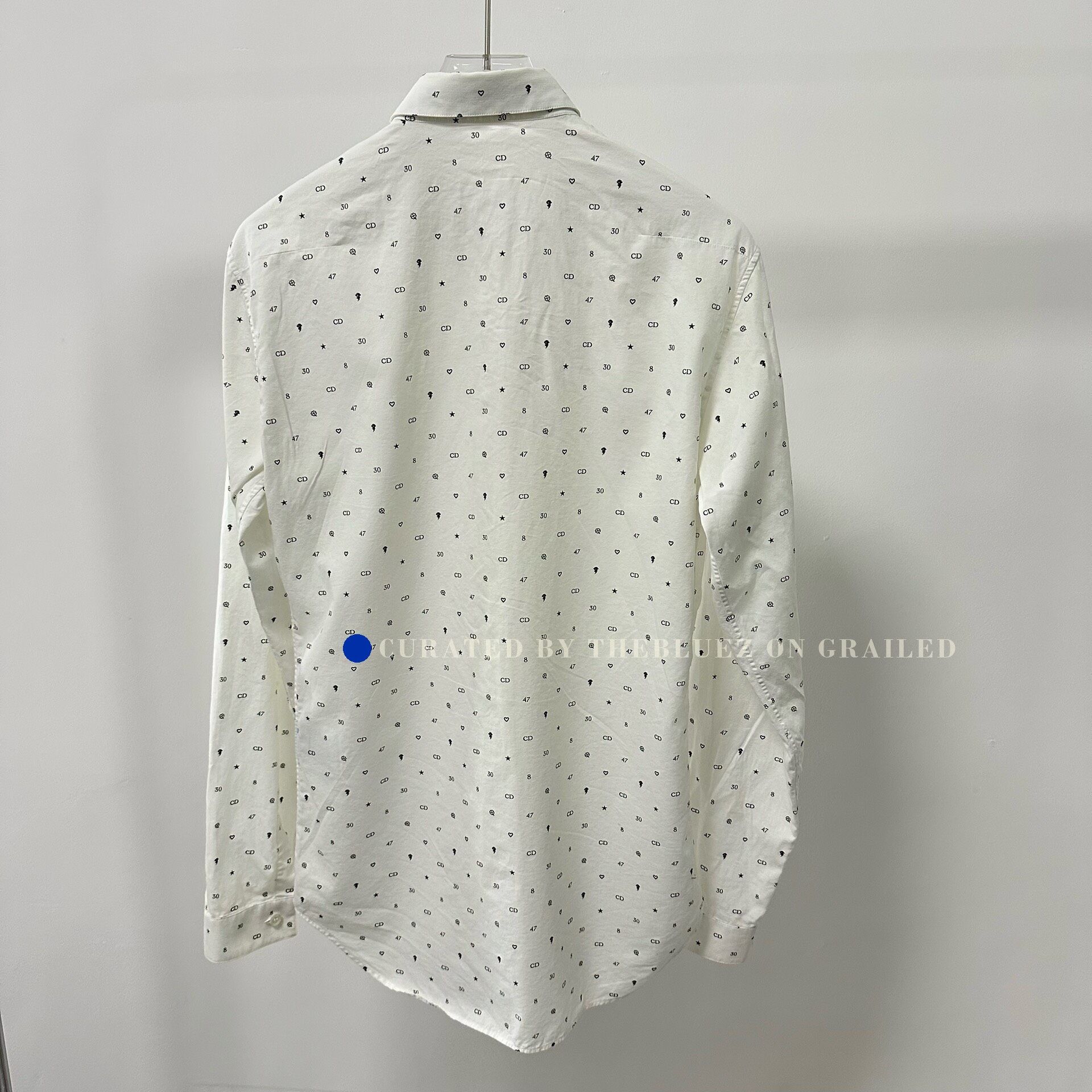 Dior Dior White All-Over CD Logo Shirt Size M / US 6-8 / IT 42-44 - 3 Thumbnail