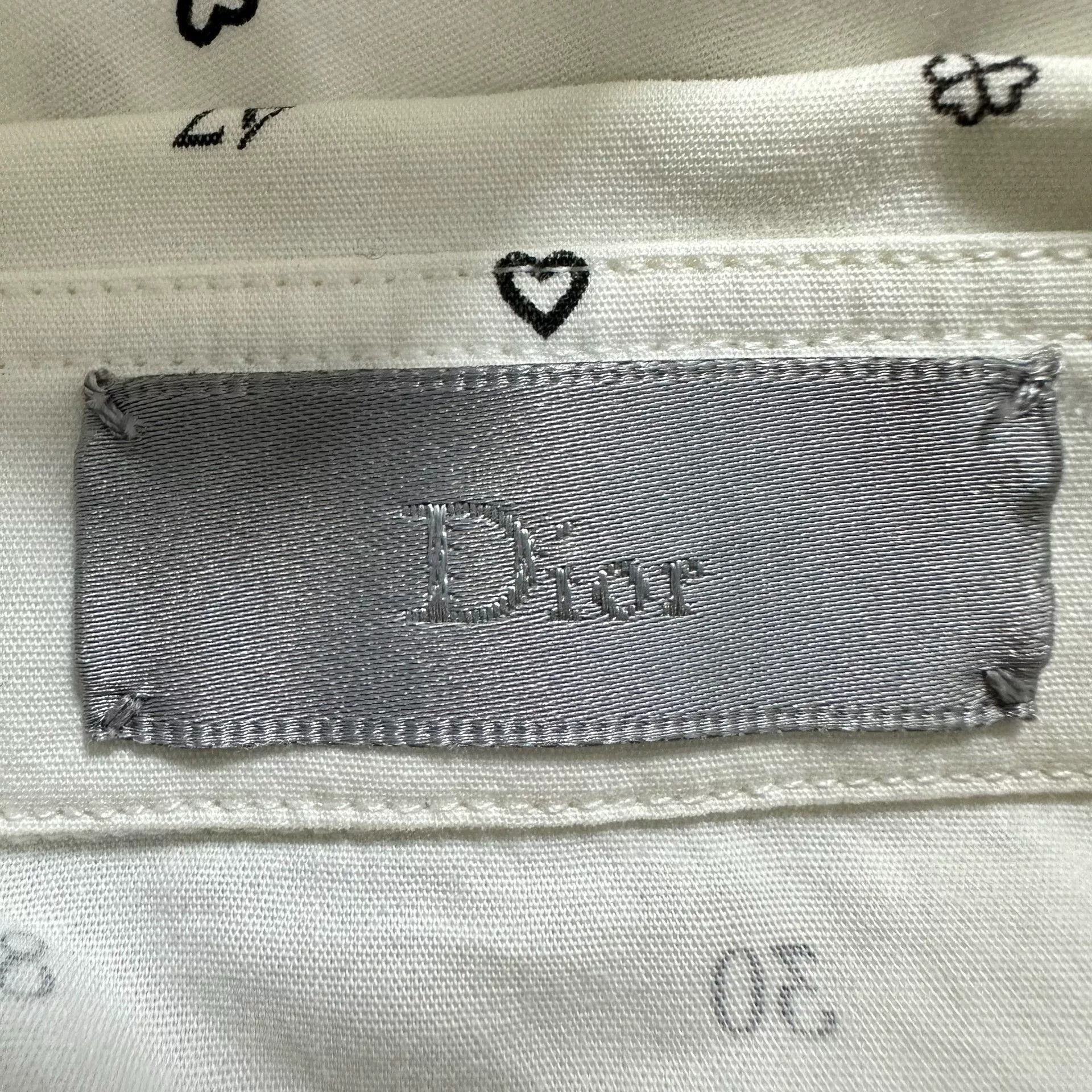 Dior Dior White All-Over CD Logo Shirt Size M / US 6-8 / IT 42-44 - 4 Thumbnail