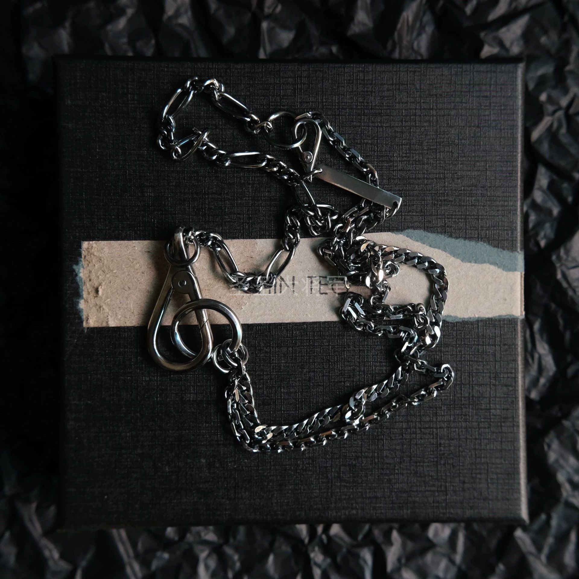Chin Teo Silver Double Chain Link Necklace Size ONE SIZE - 3 Thumbnail