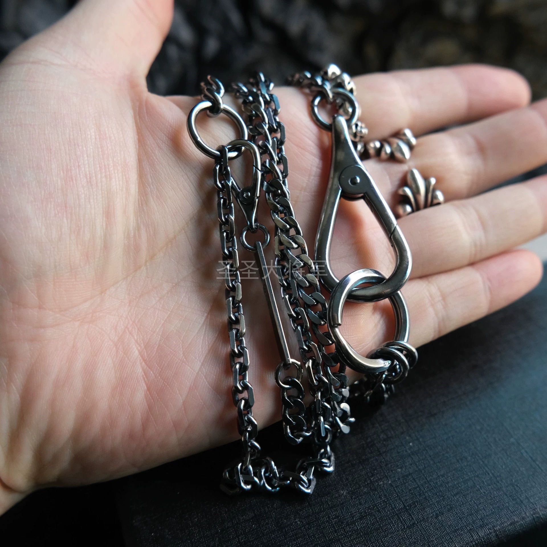 Chin Teo Silver Double Chain Link Necklace Size ONE SIZE - 5 Thumbnail