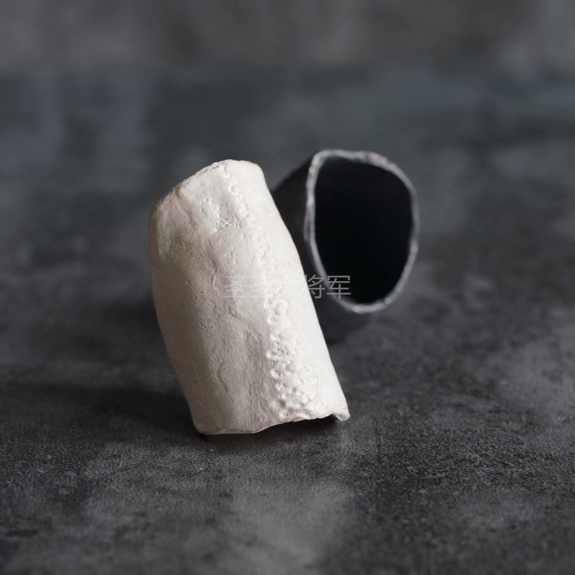 DETAJ Silver Textured Open Cuff Rings Size ONE SIZE - 5 Thumbnail