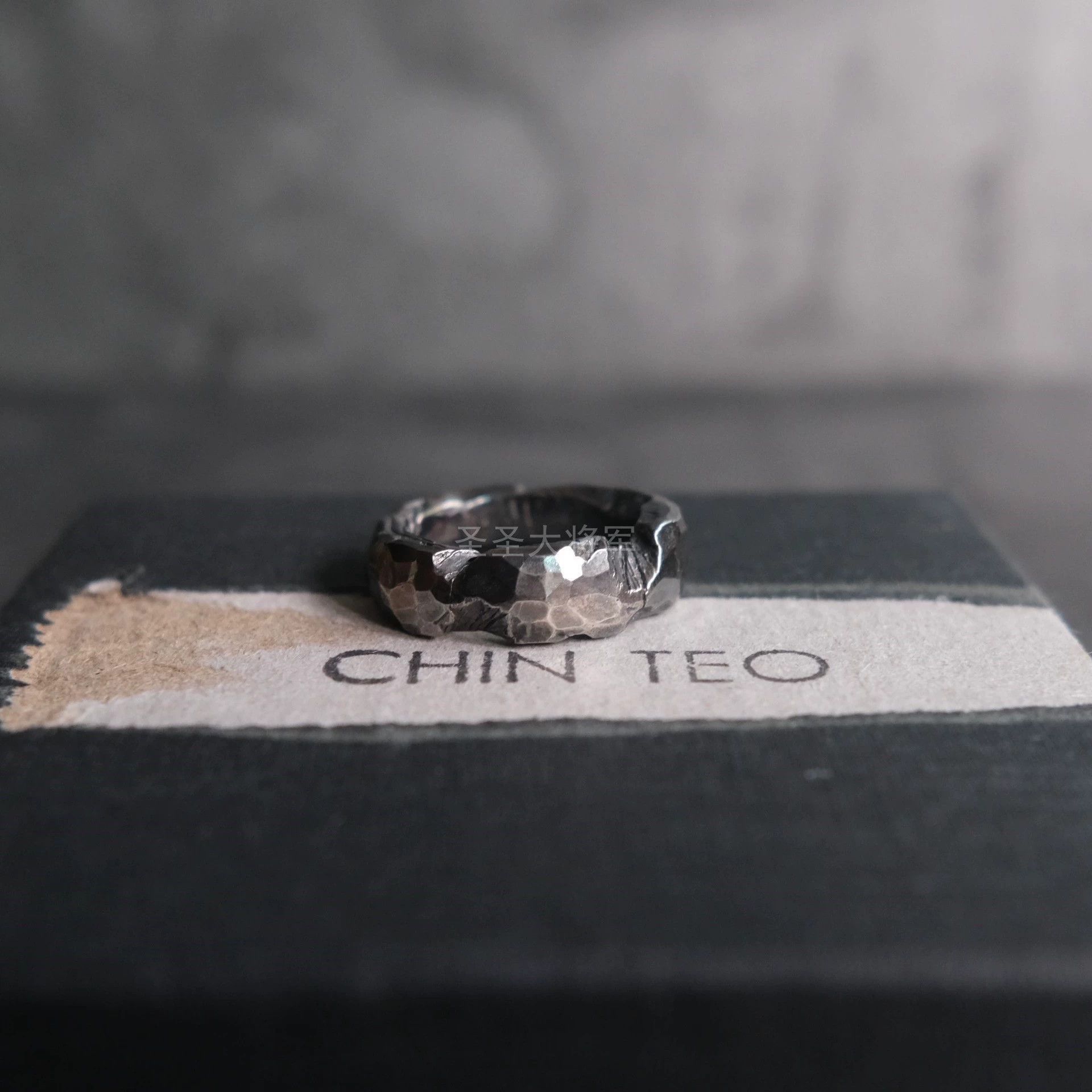 Chin Teo Textured Silver Ring Size ONE SIZE - 3 Thumbnail