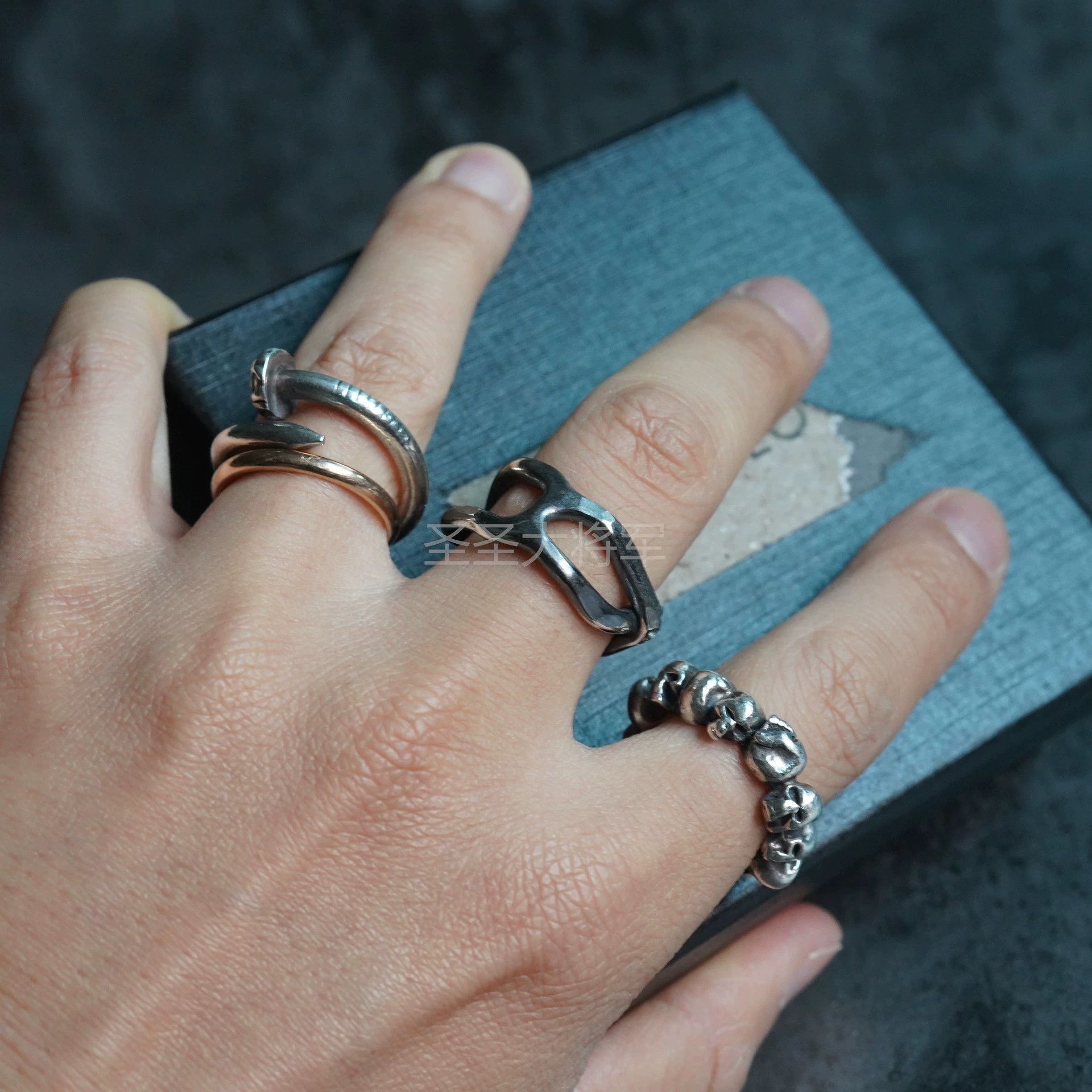 Chin Teo Twisted Silver Ring Size ONE SIZE - 6 Thumbnail