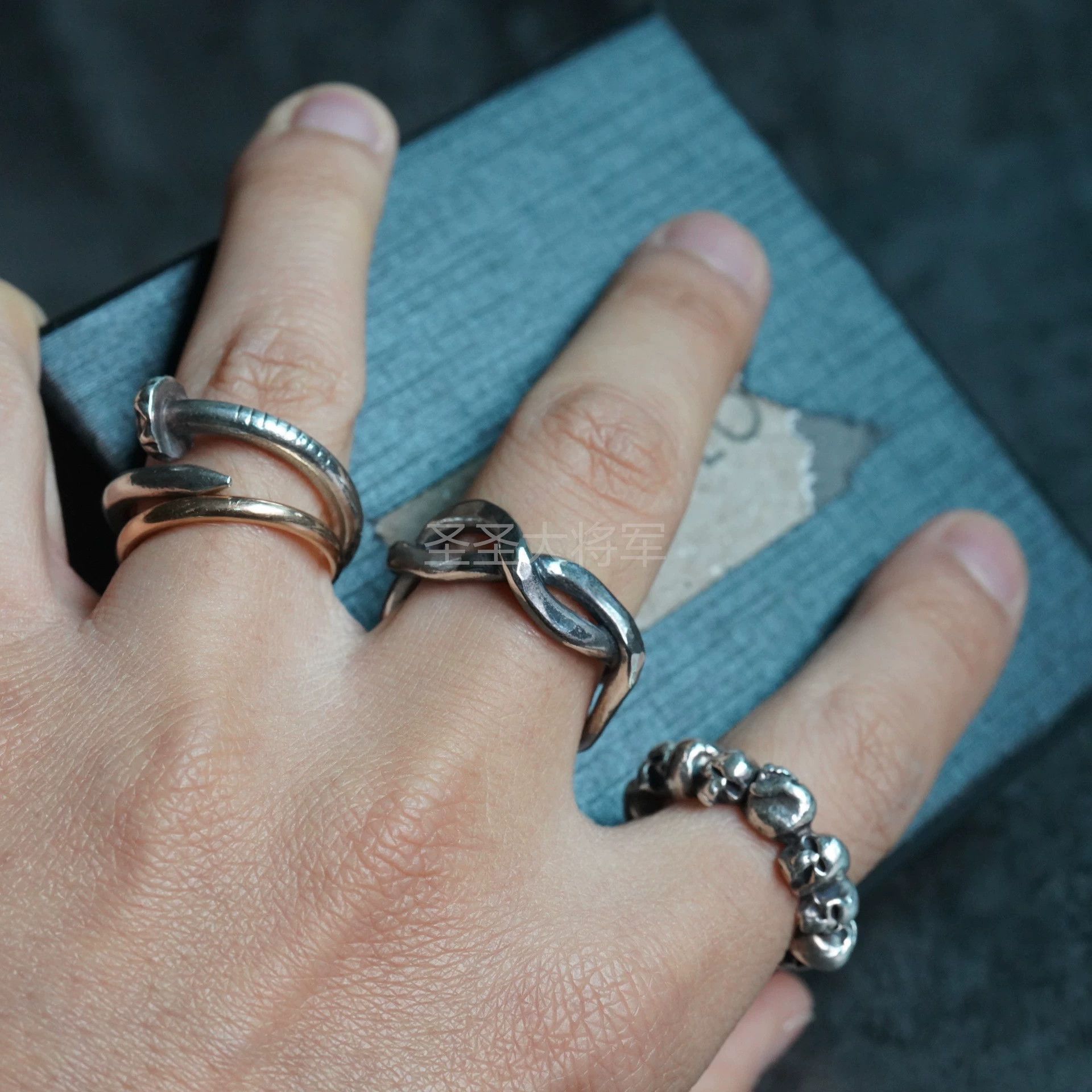 Chin Teo Twisted Silver Ring Size ONE SIZE - 5 Thumbnail